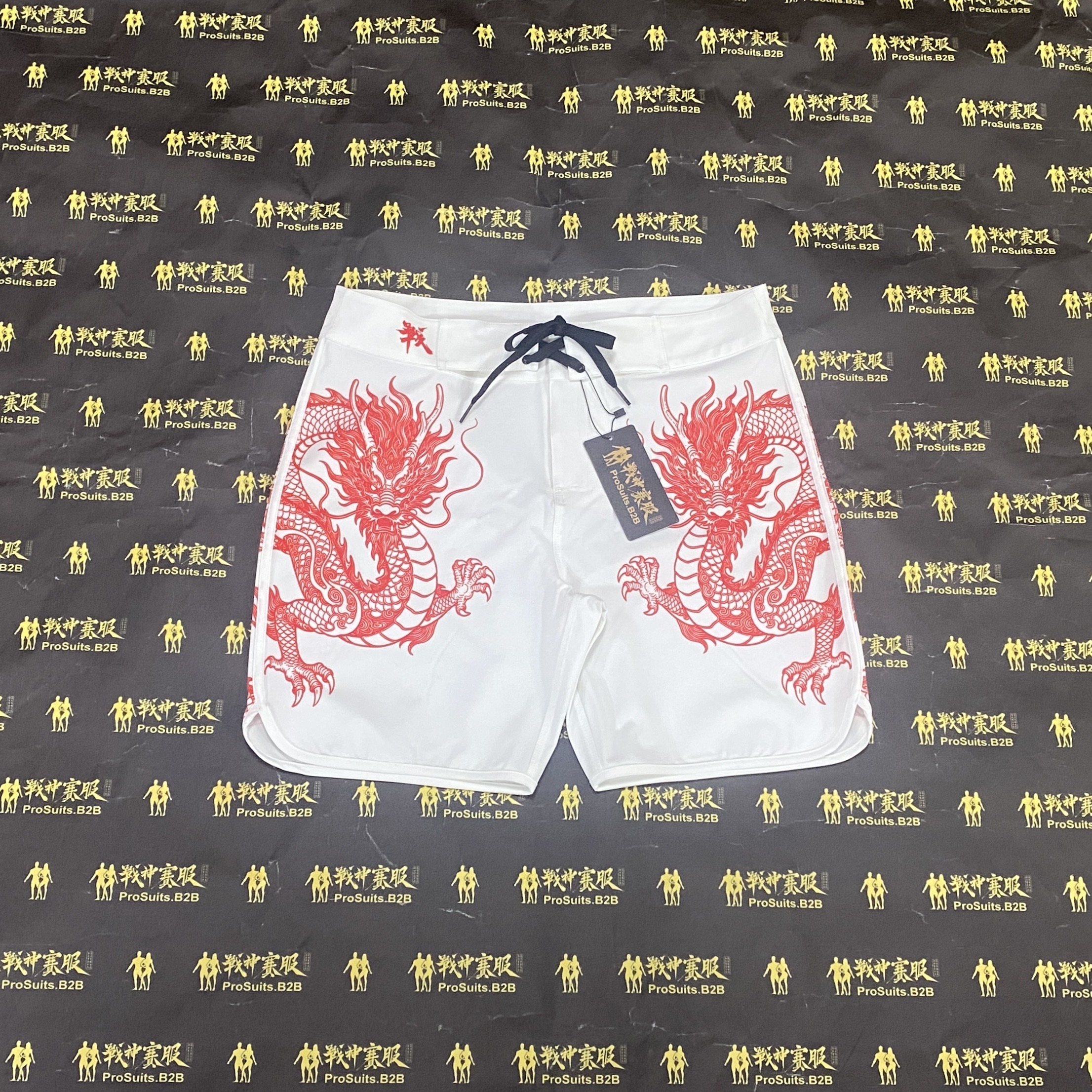 MP184 “Dragons” Boardshorts SML for Men's Physique ProSuits Yiqu Huang