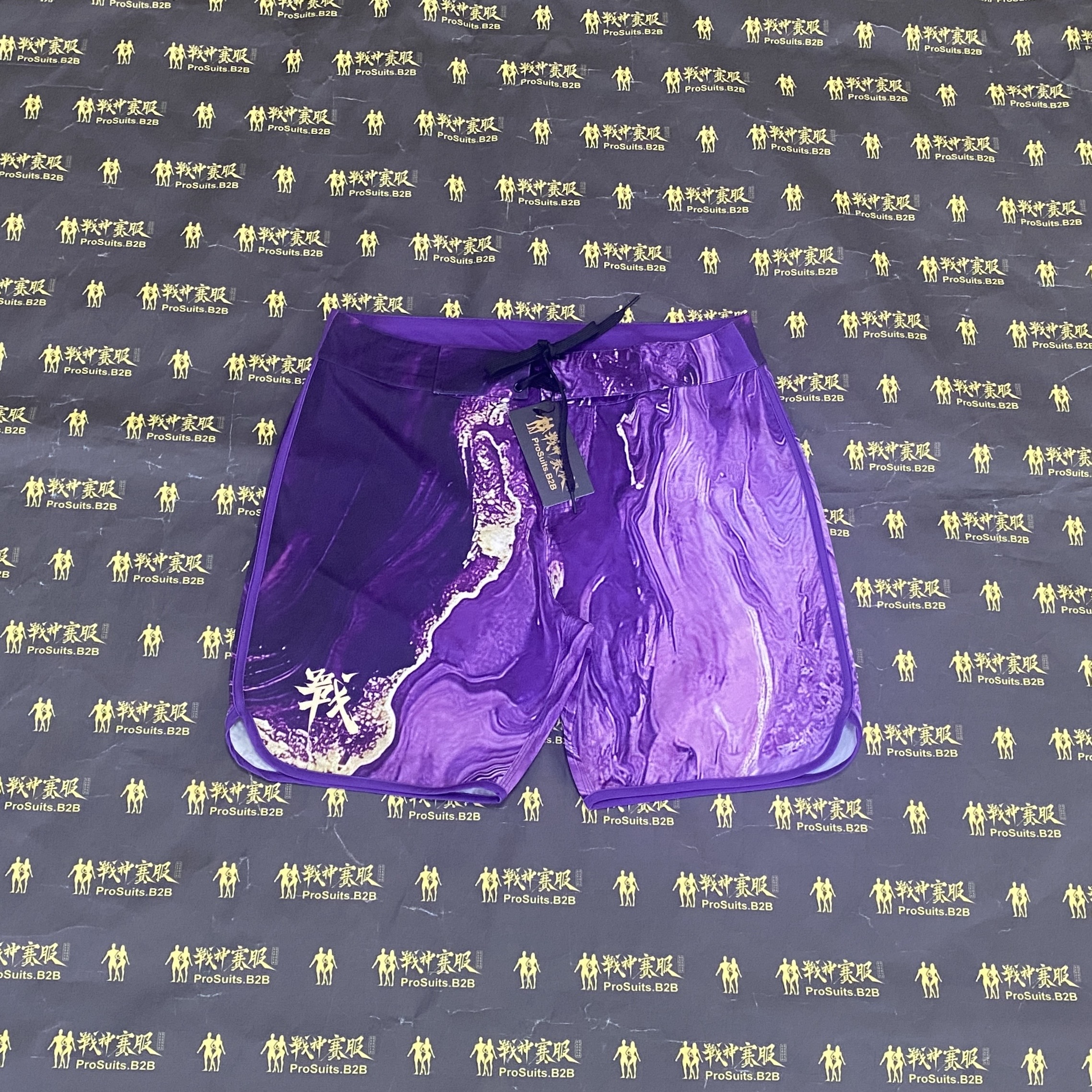 MP201 "Amethyst Fire" Boardshorts for Men's Physique by ProSuits