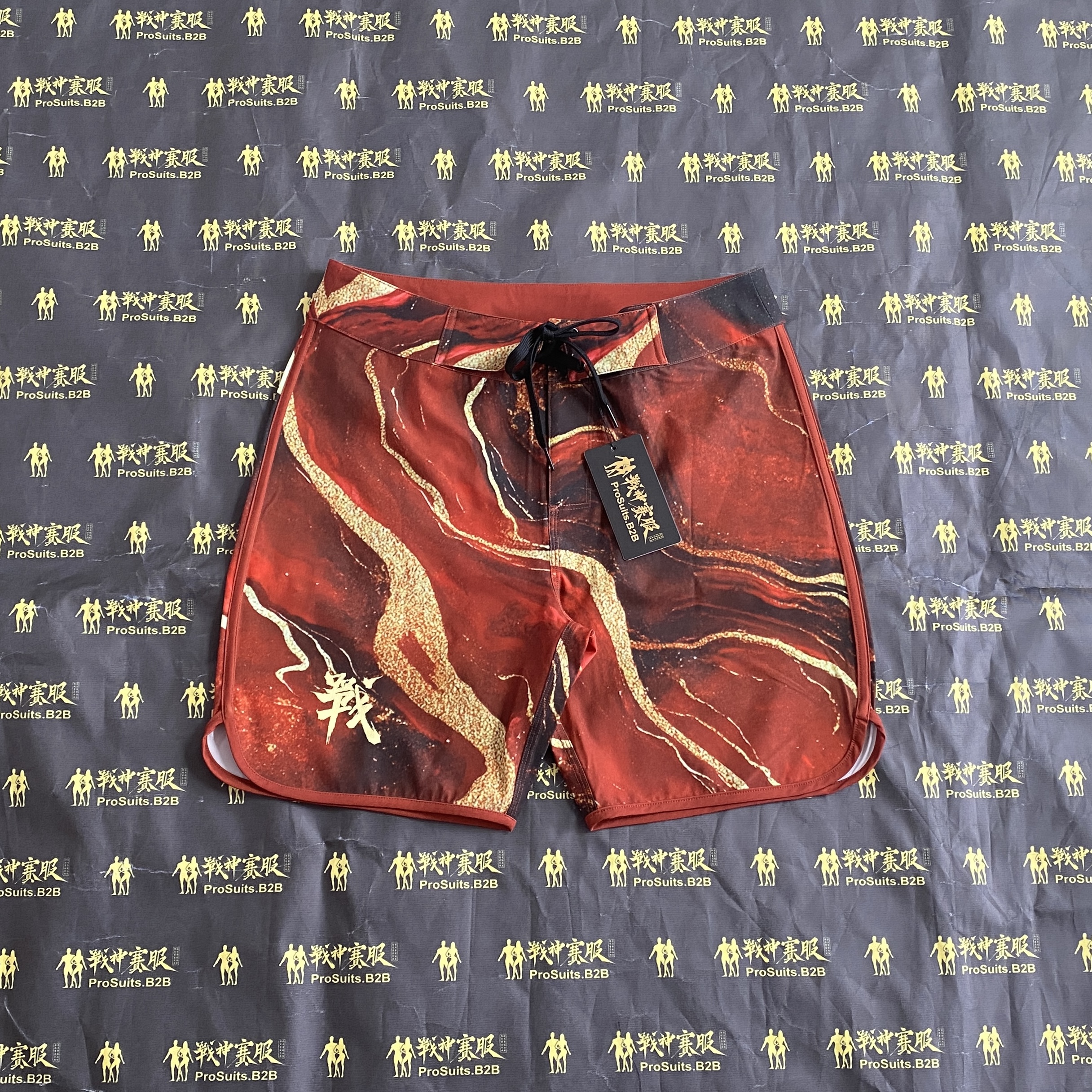 MP191 "Sand & Marble" Boardshorts for Men's Physique ProSuits Rui Liu