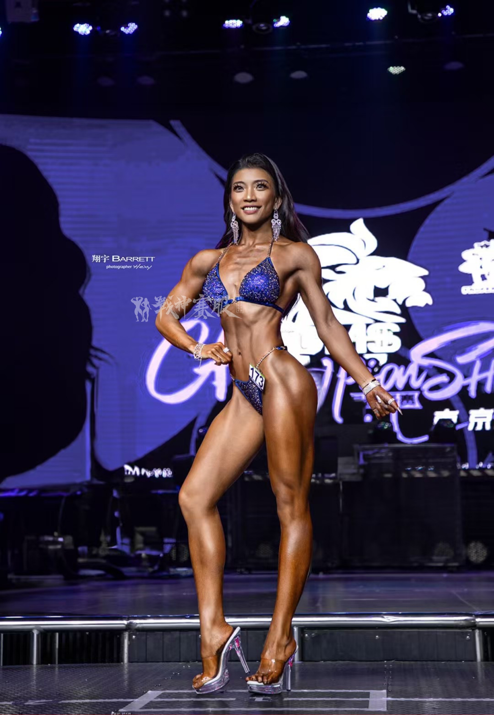 BK3-011 Competition Bikini Custom-Made for Bikini and Wellness ProSuits Chanyu Xu