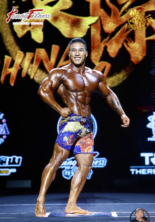 MP194 “Dun-Huang” Boardshorts SML for Men's Physique ProSuits Heng Zhao