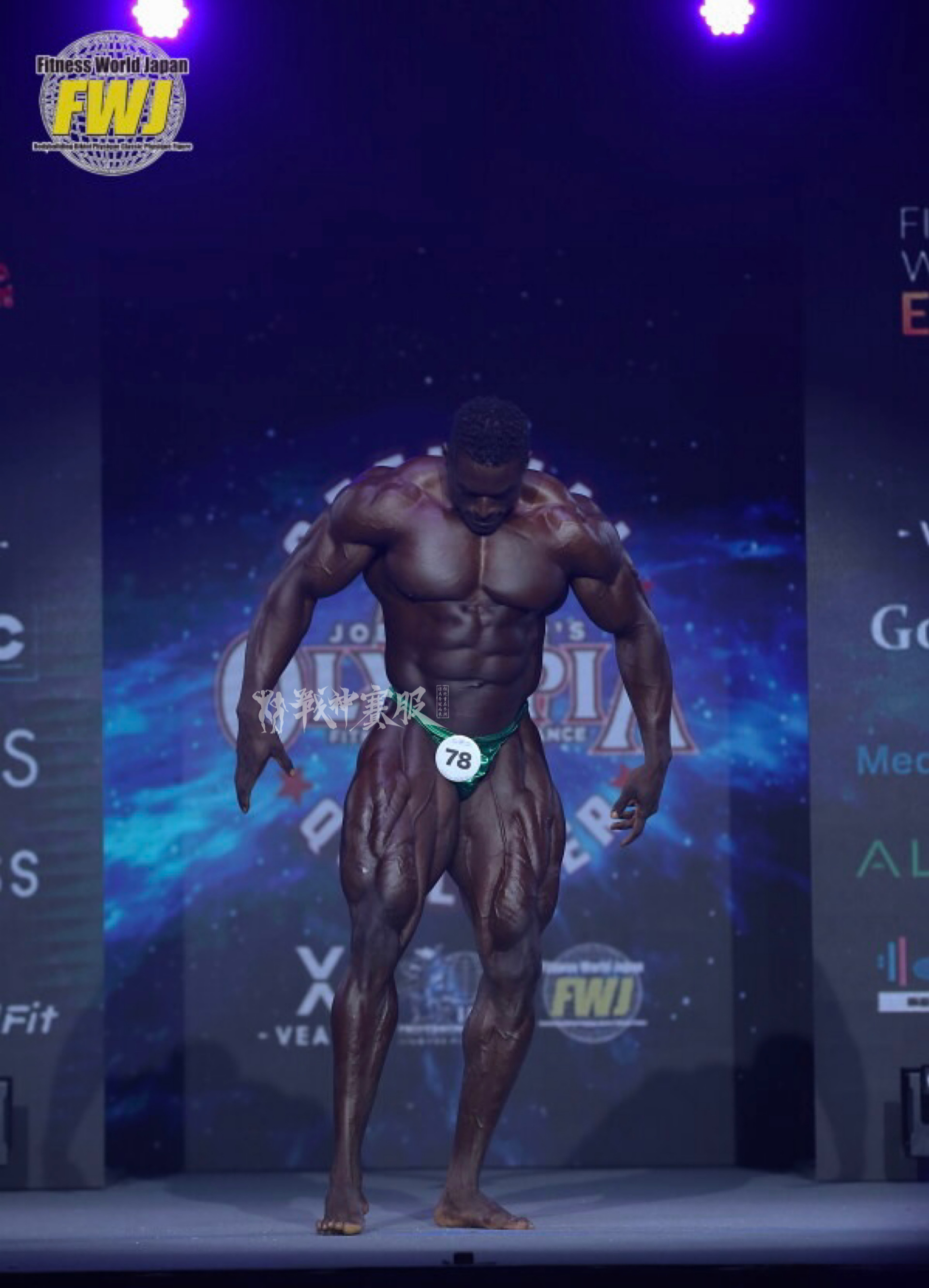 BB-K3 "Grass" Posing Trunk for Bodybuilding ProSuits Hongcheng Zhao