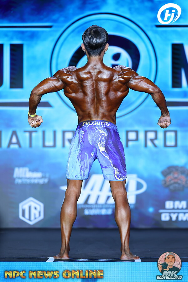 MP198 "Ocean Fire" Boardshorts for Men's Physique by ProSuits