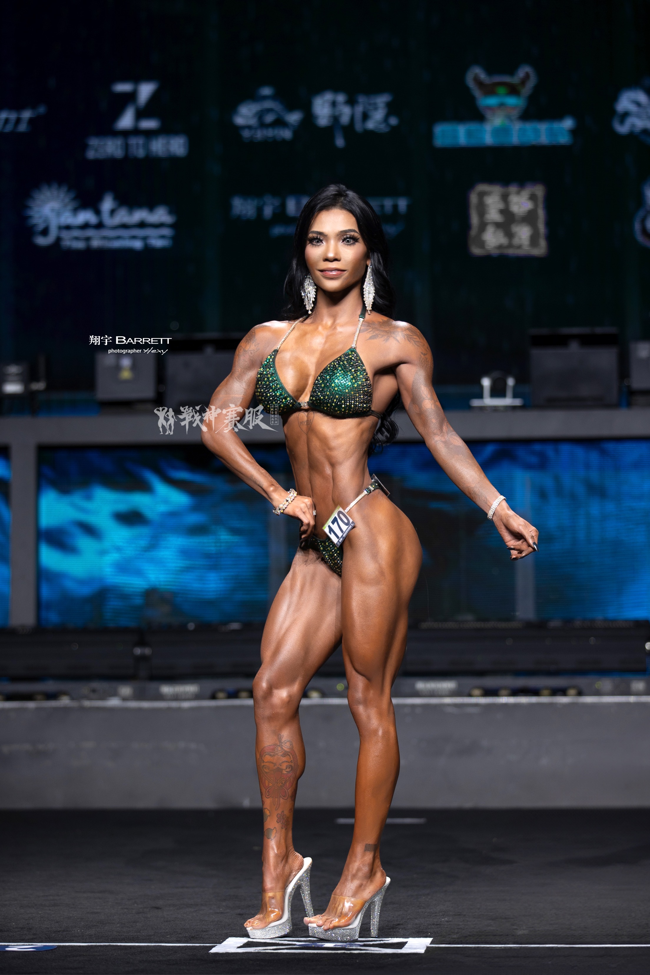 PE03 Rhinestone Earrings for Bikini Competitions Jewelry by ProSuits