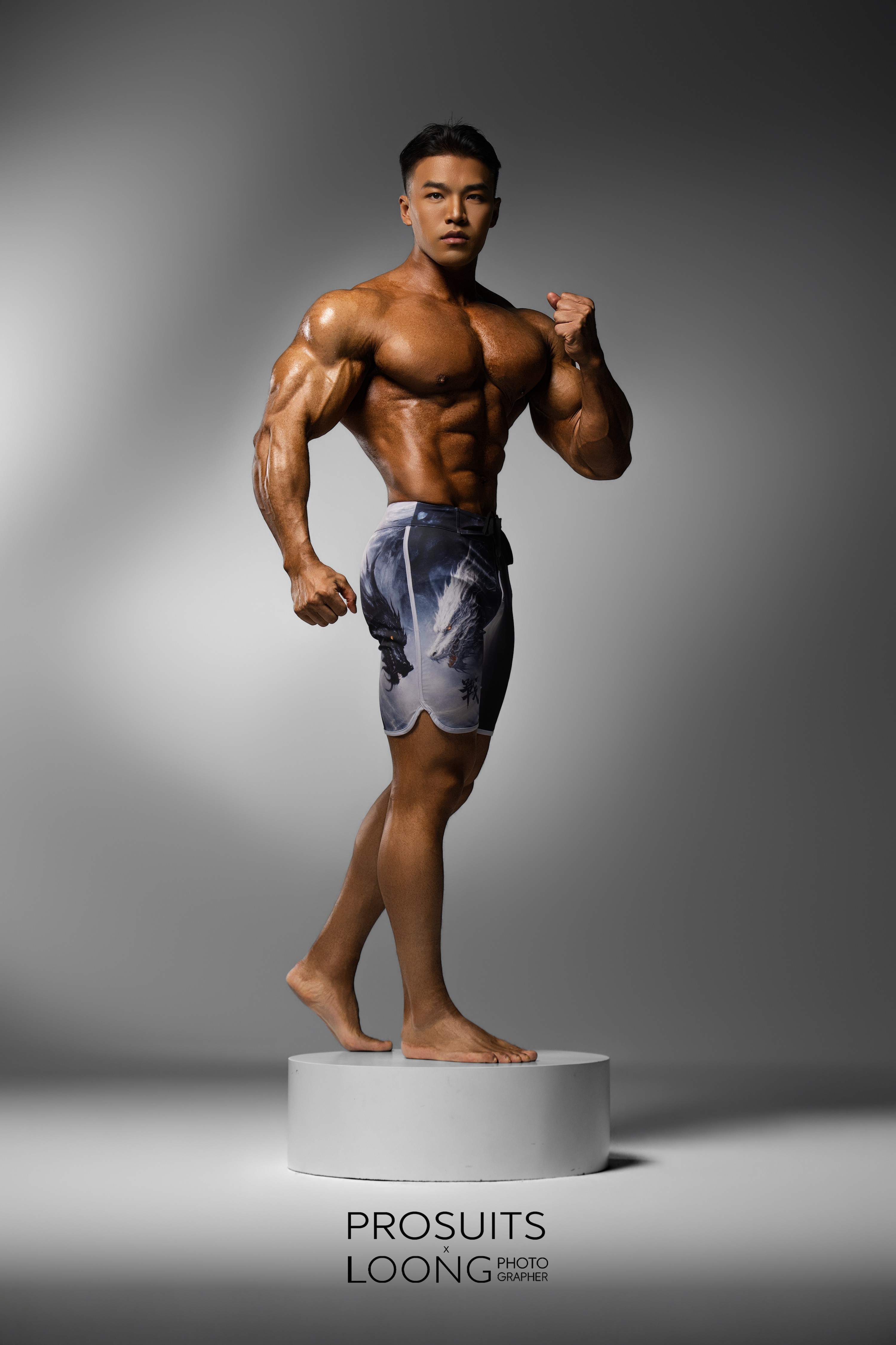 MP192 "Dragon Slayer" Boardshorts SML for Men's Physique ProSuits Kai Rui