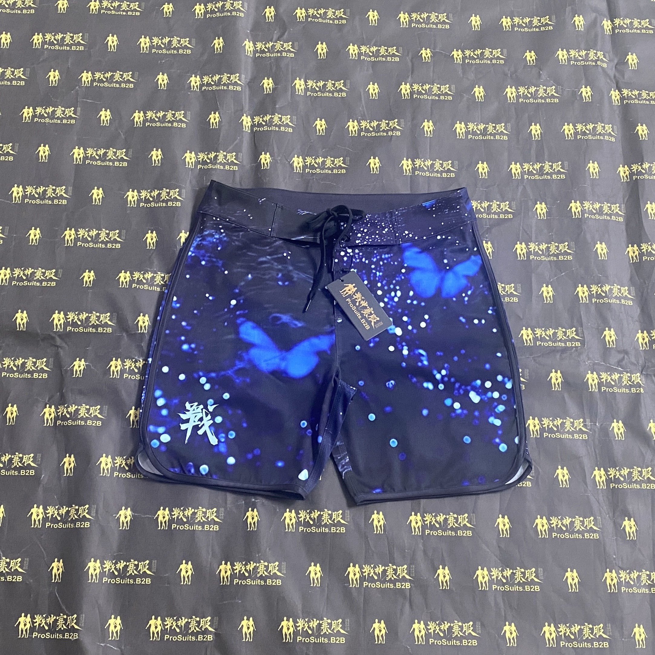 MP195 "Butterfly Shore" Boardshorts SML for Men's Physique ProSuits Heng Zhao