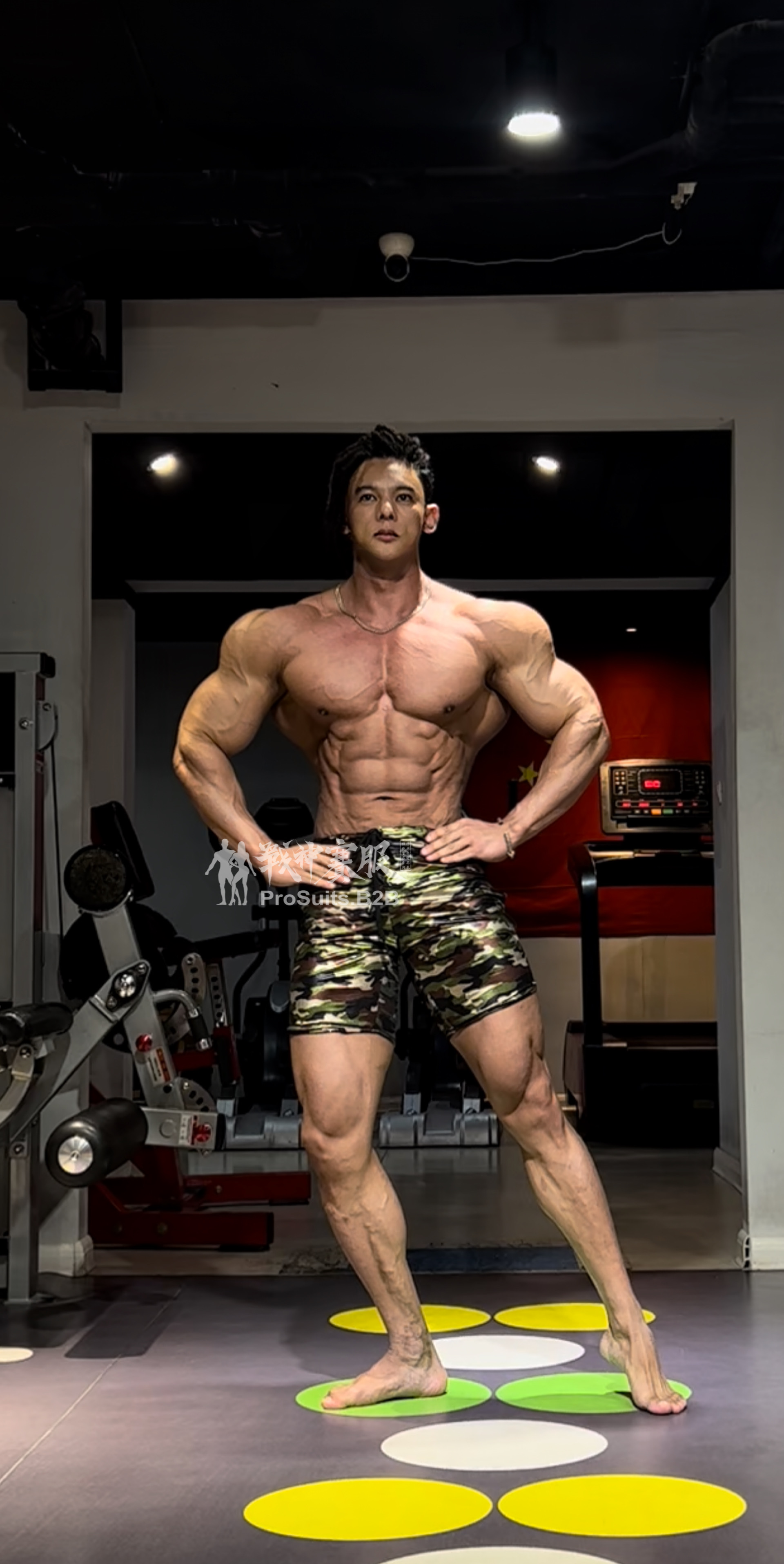 MP153 Boardshorts Custom-Made for Men's Physique ProSuits Shangyi Wu