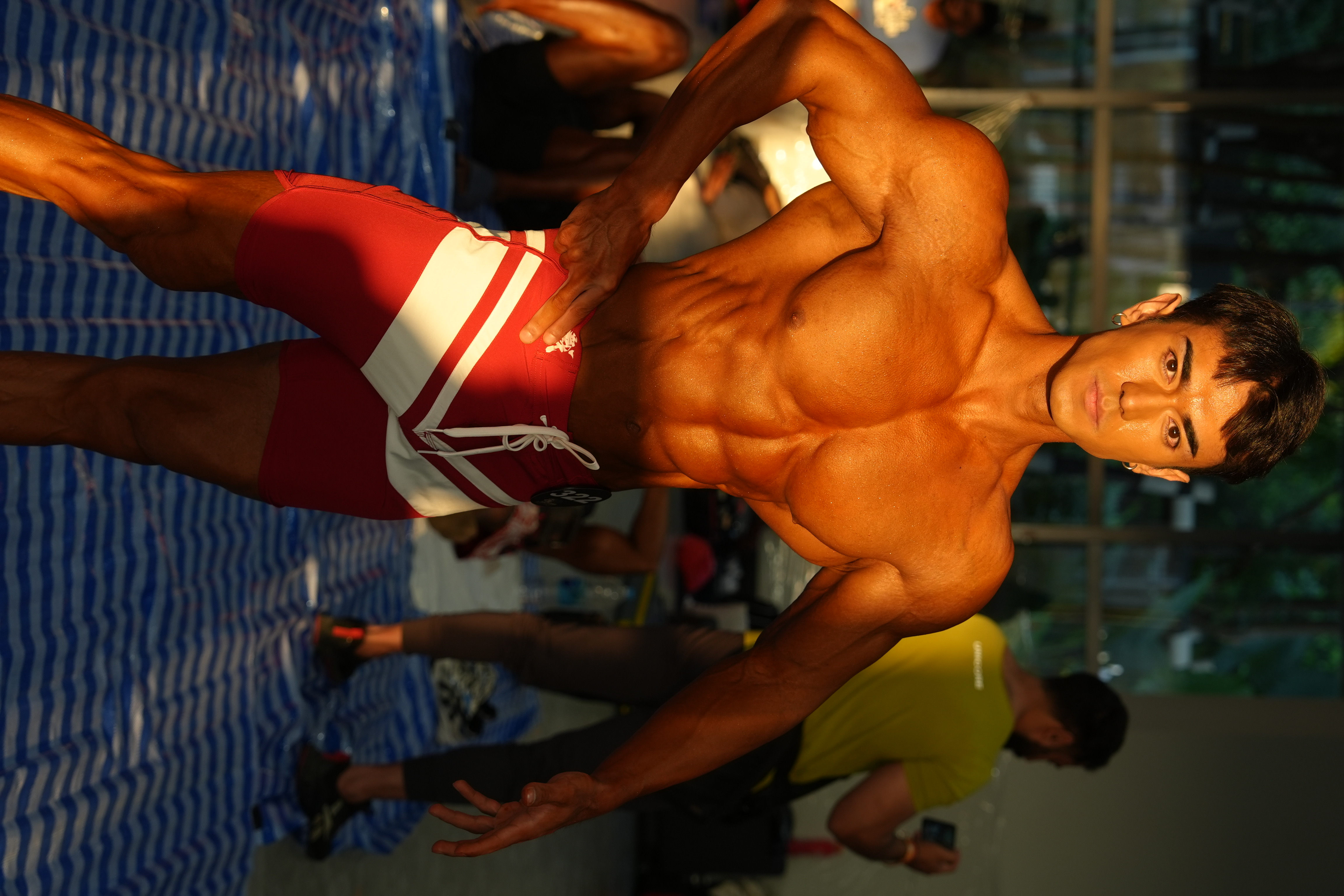 MP085 Boardshorts Custom-Made for Men's Physique ProSuits Jian Chen