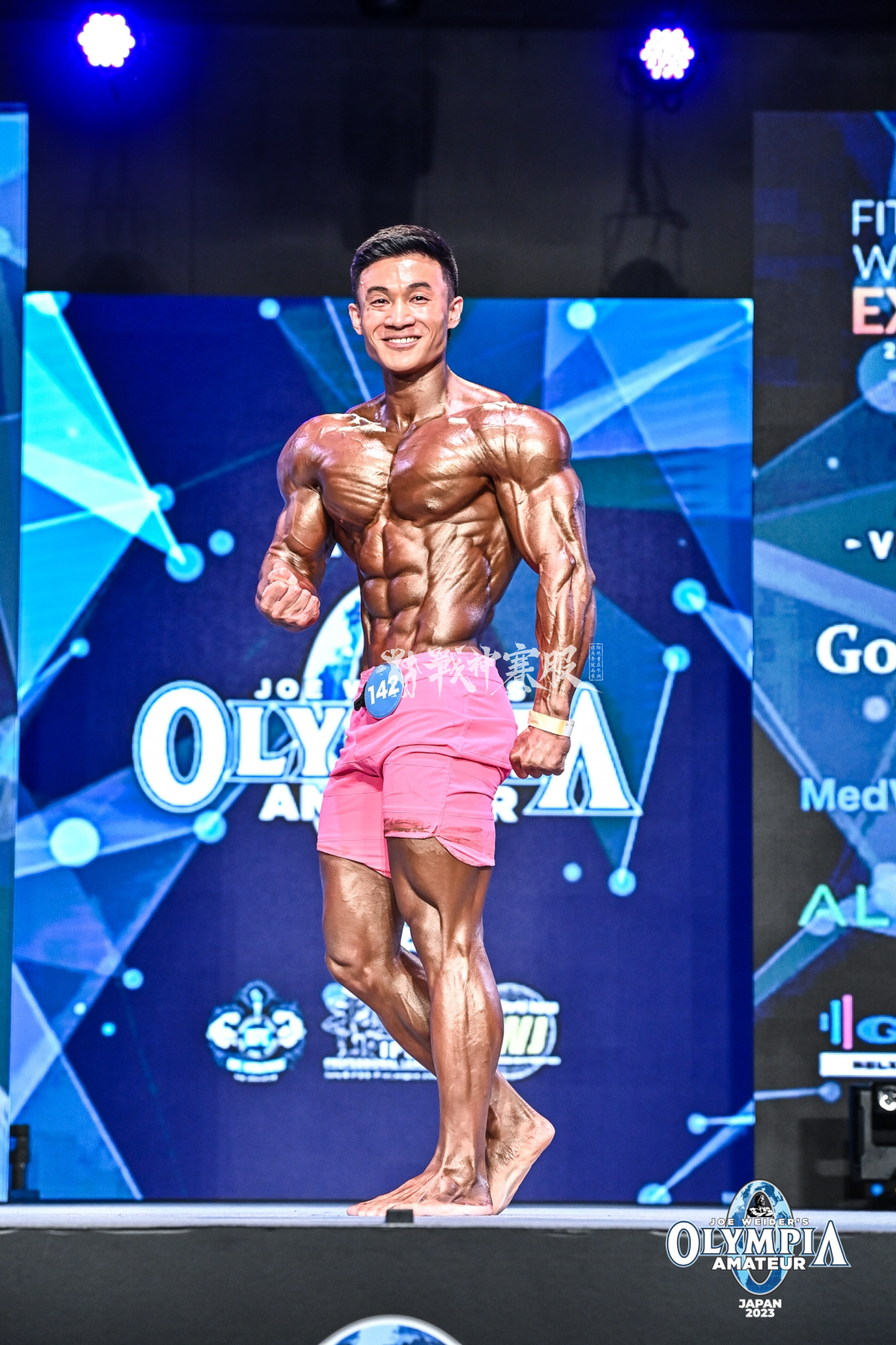 MP054 Boardshorts Custom-Made for Men's Physique ProSuits Xingwang Yang