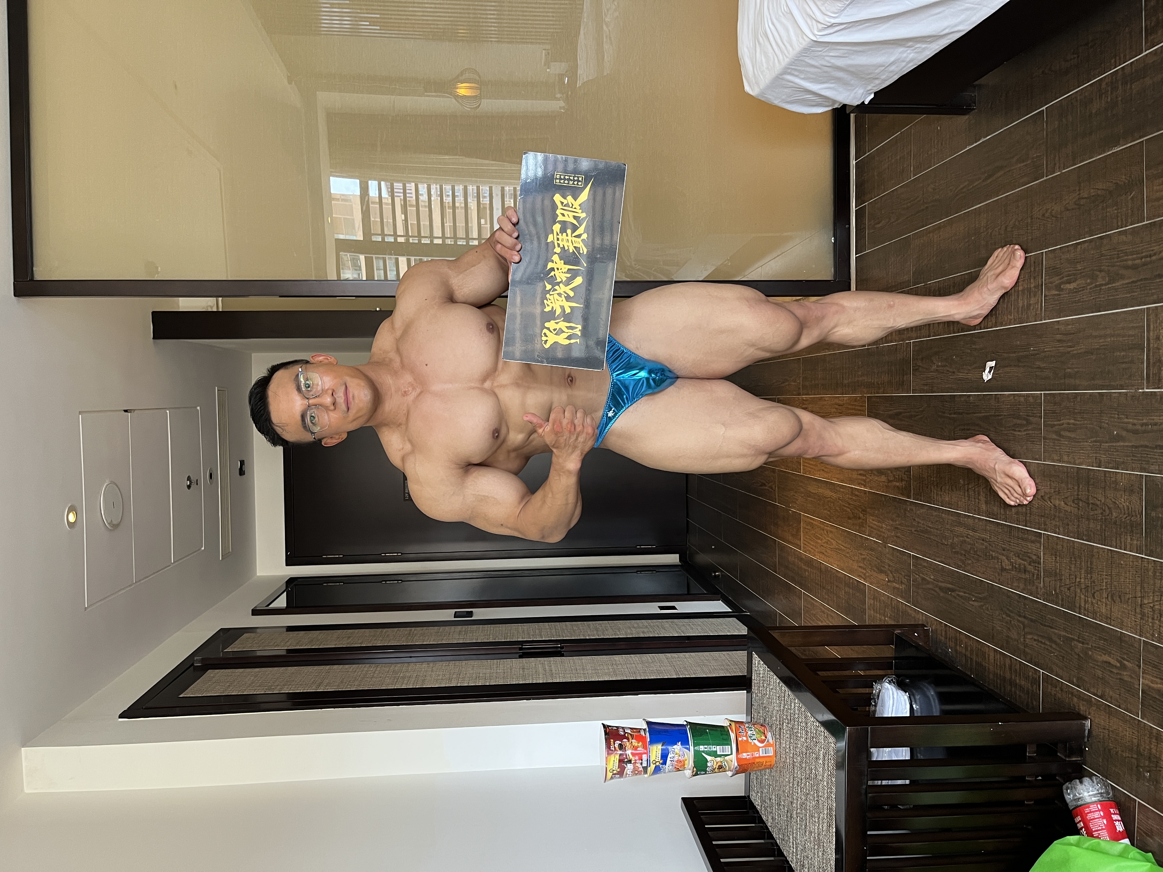 BB-K5 "Capri" Posing Trunk for Bodybuilding ProSuits Zhaofeng He