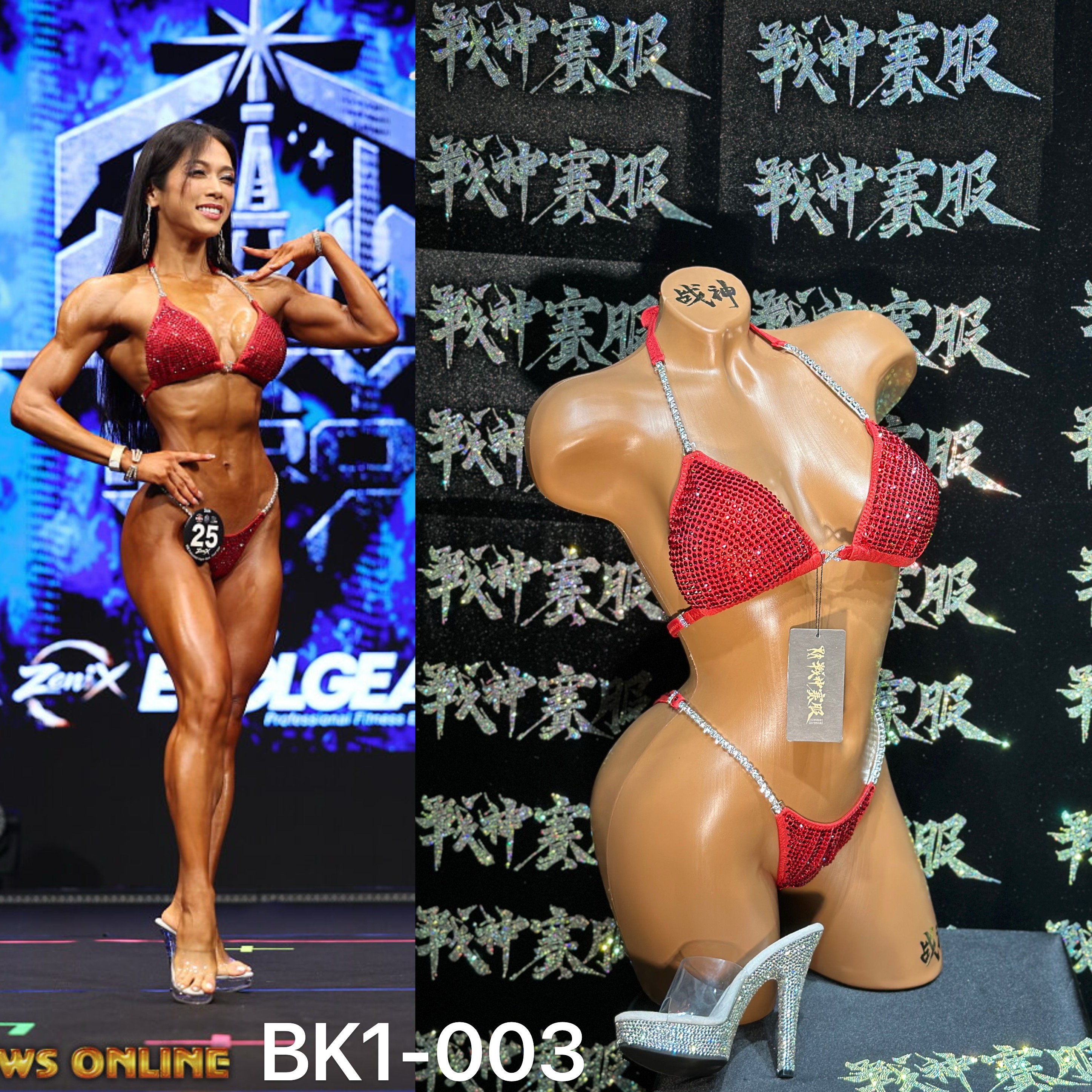 BK1-003 Competition Bikini Custom-Made for Bikini and Wellness by ProSuits