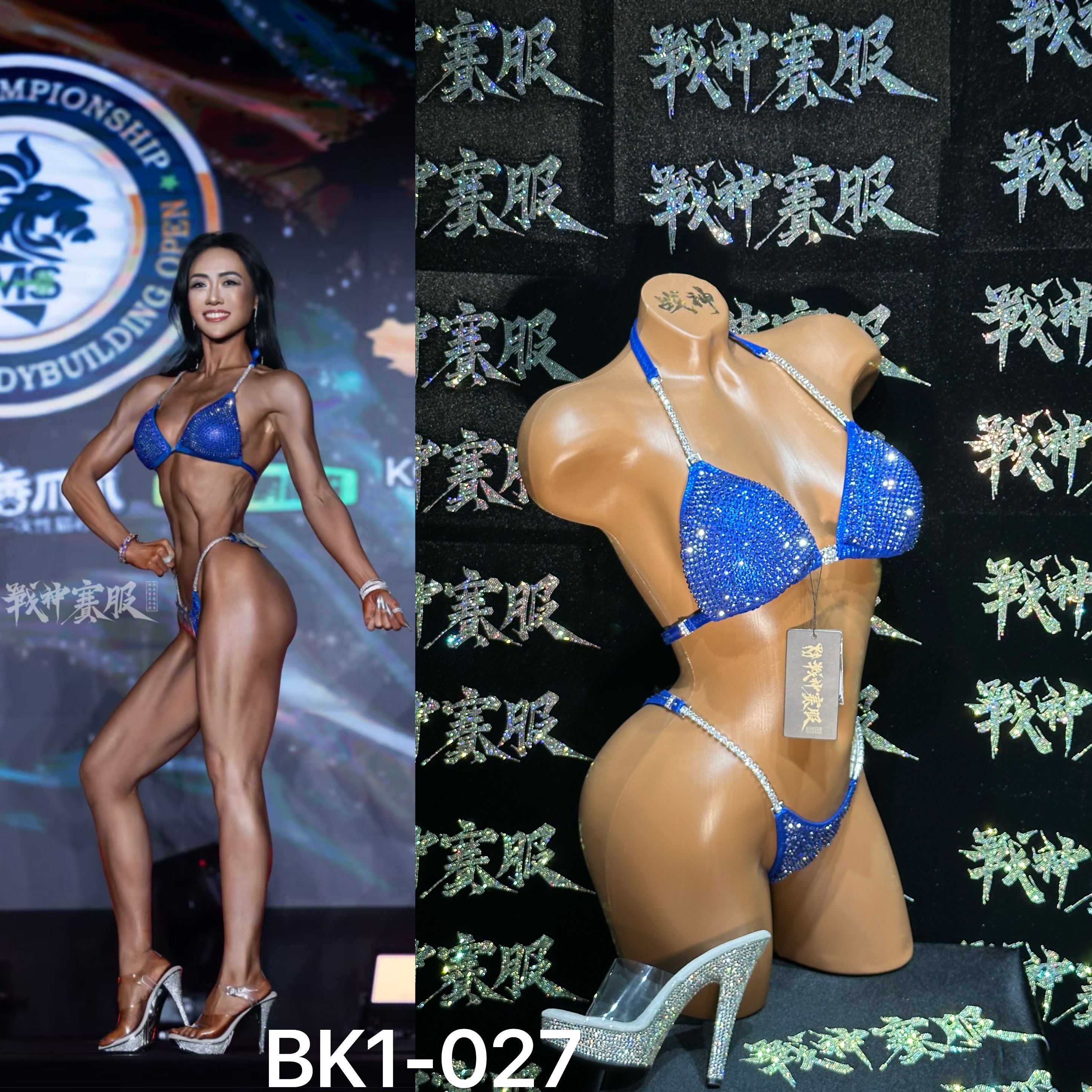 BK1-027 Competition Bikini Custom-Made for Bikini and Wellness by ProSuits