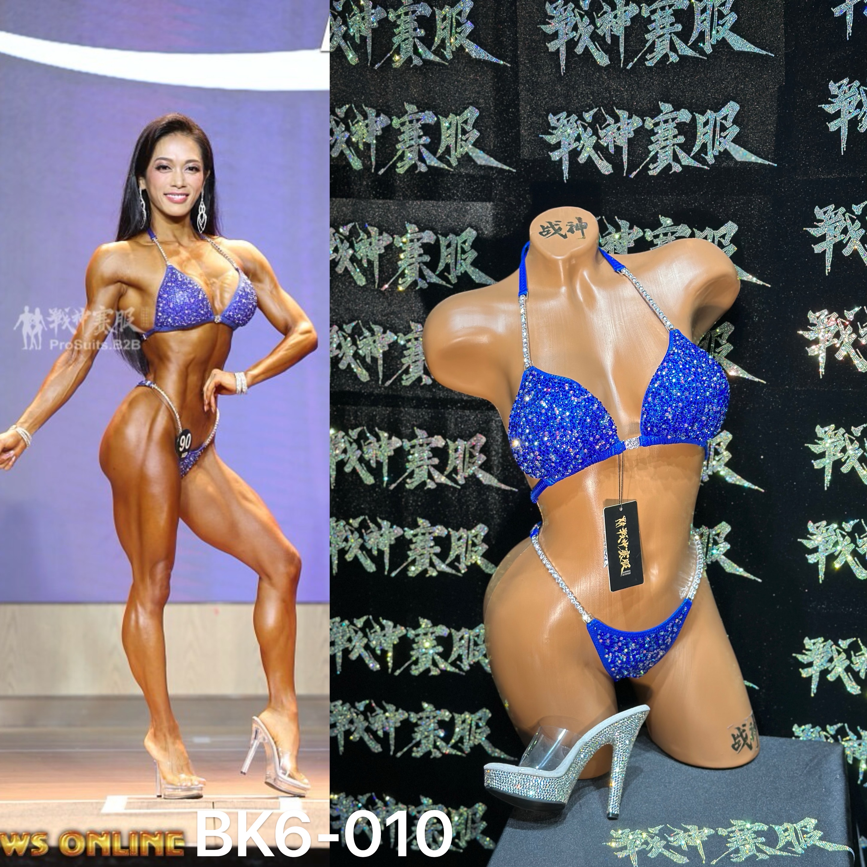 BK6-010 Competition Bikini Custom-Made for Bikini and Wellness ProSuits Rena Ajima