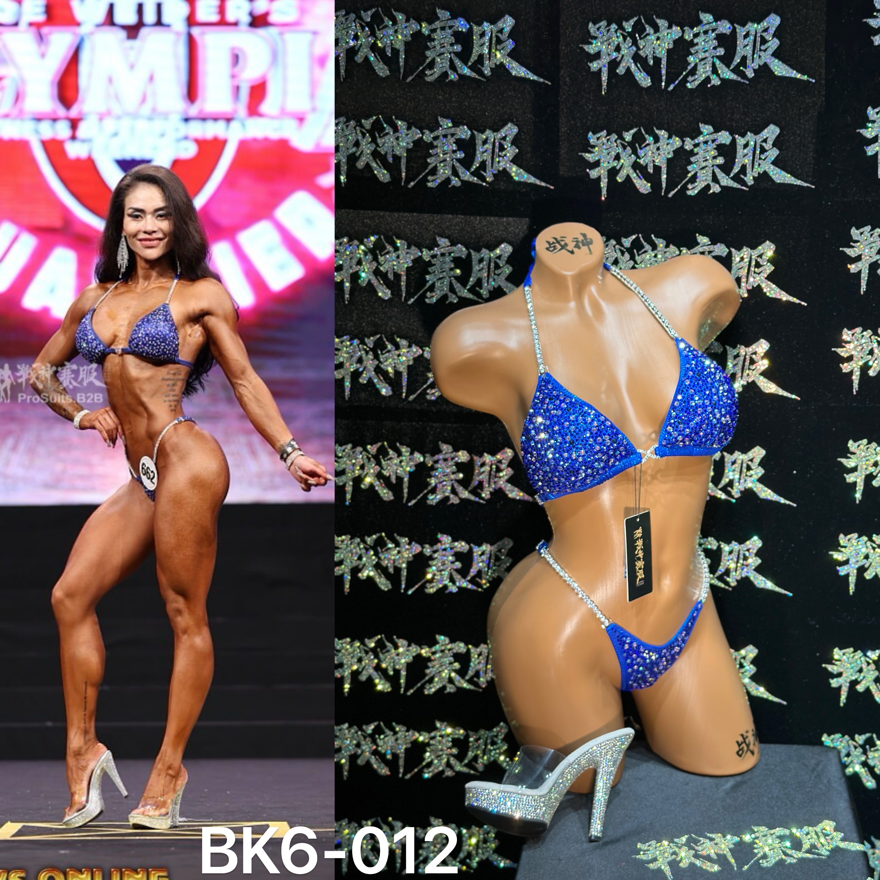 BK6-012 Competition Bikini Custom-Made for Bikini and Wellness ProSuits Yi Tong