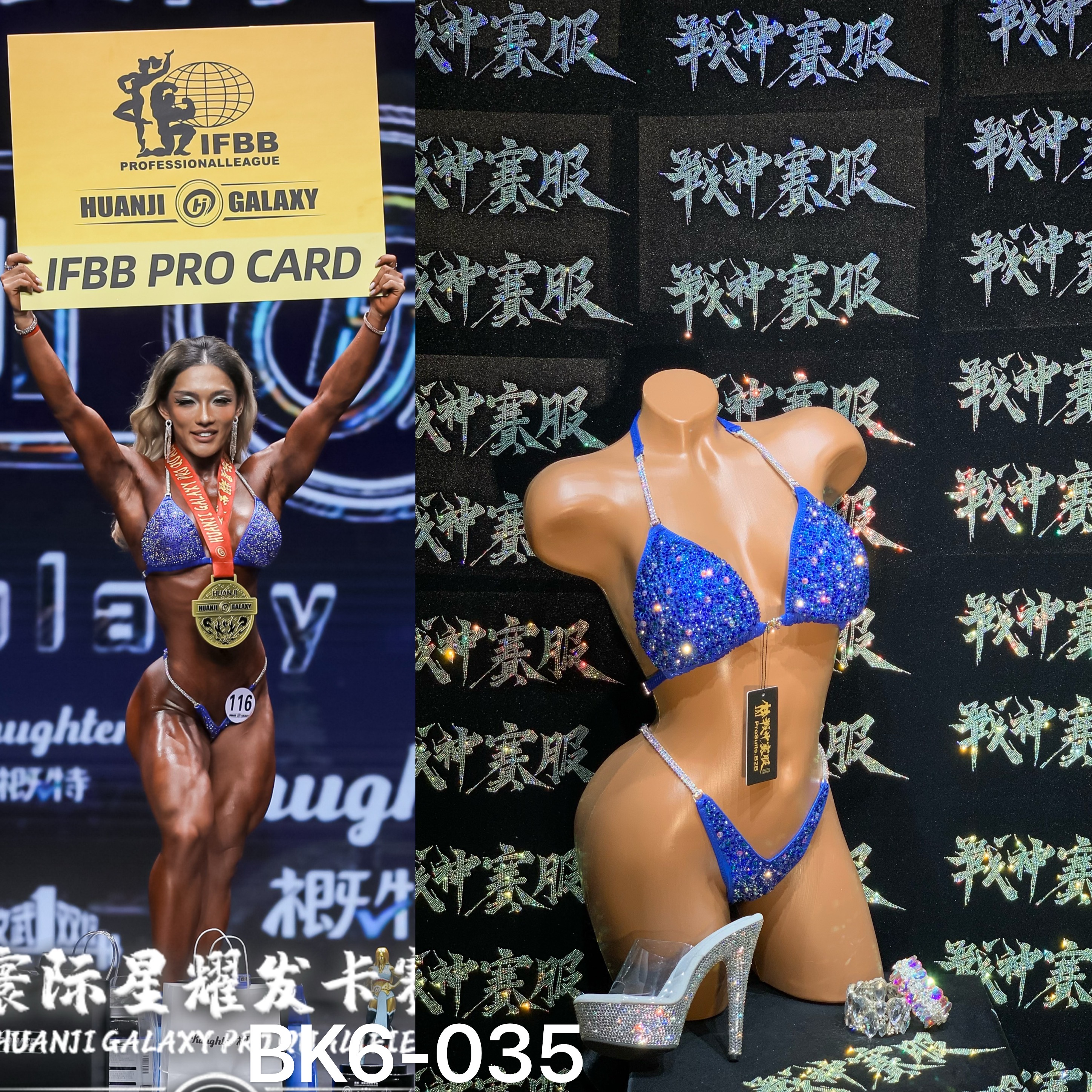 BK6-035 Competition Bikini Custom-Made for Bikini and Wellness by ProSuits