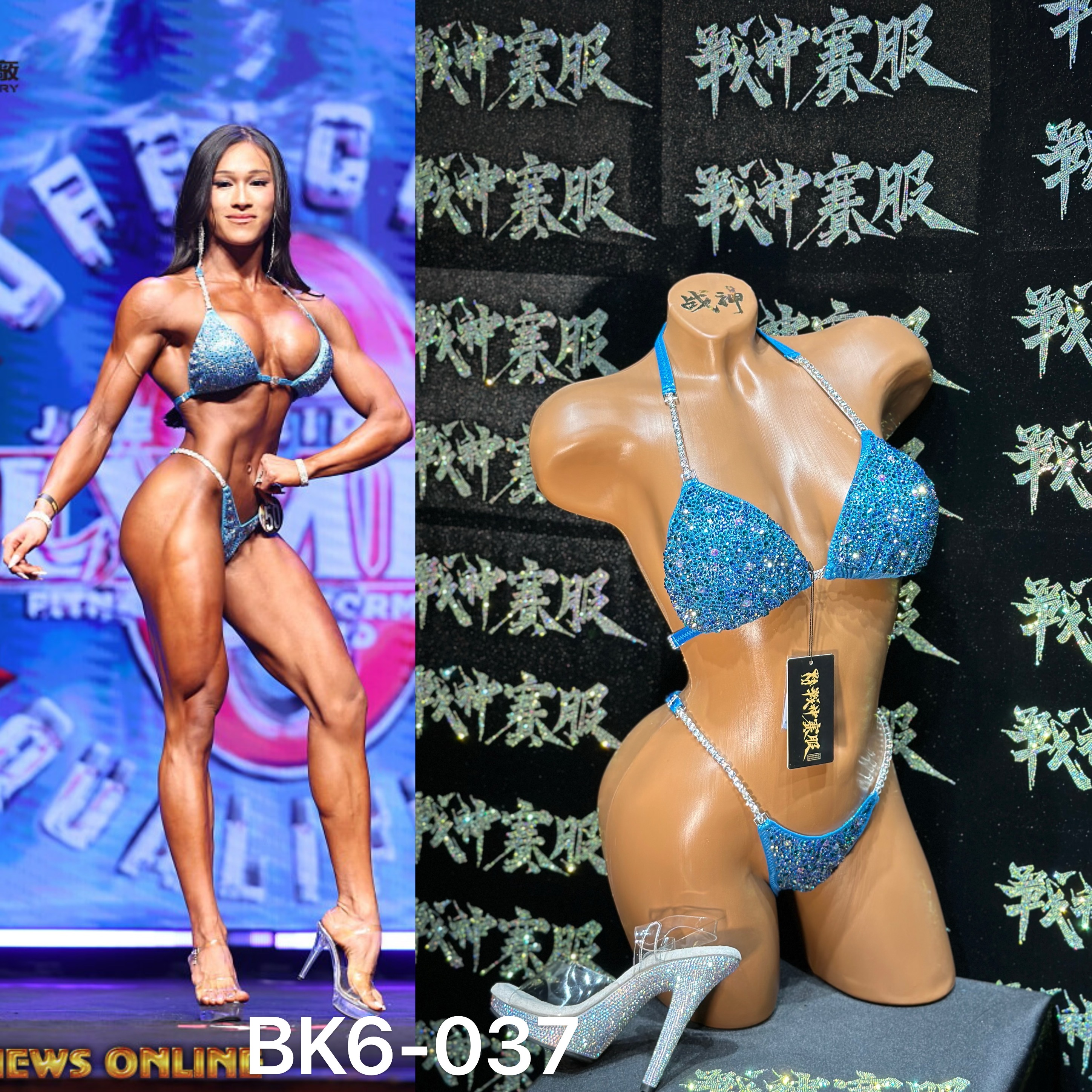 BK6-037 Competition Bikini Custom-Made for Bikini and Wellness by ProSuits