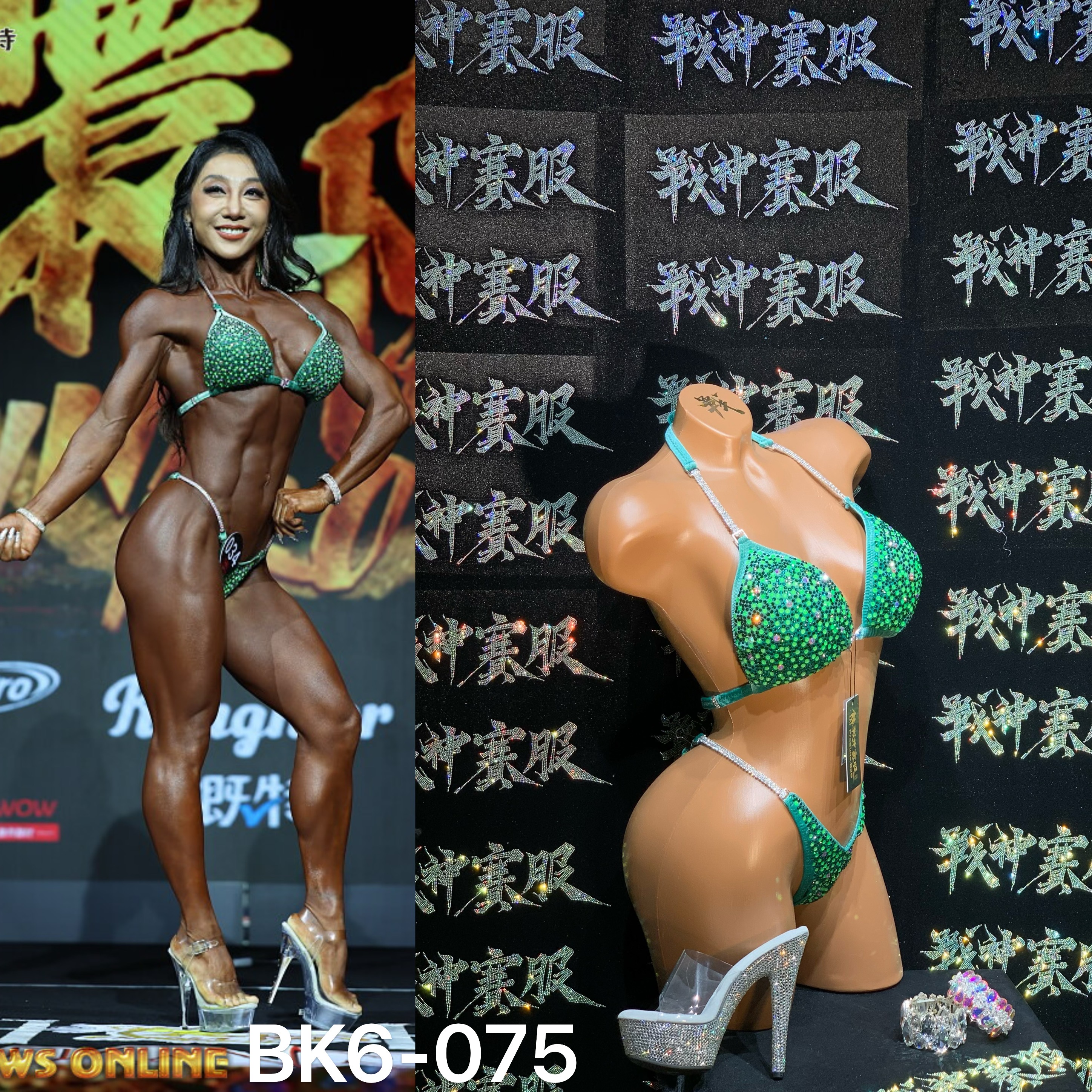 BK6-075 Competition Bikini Custom-Made for Bikini and Wellness by ProSuits Bin Liang