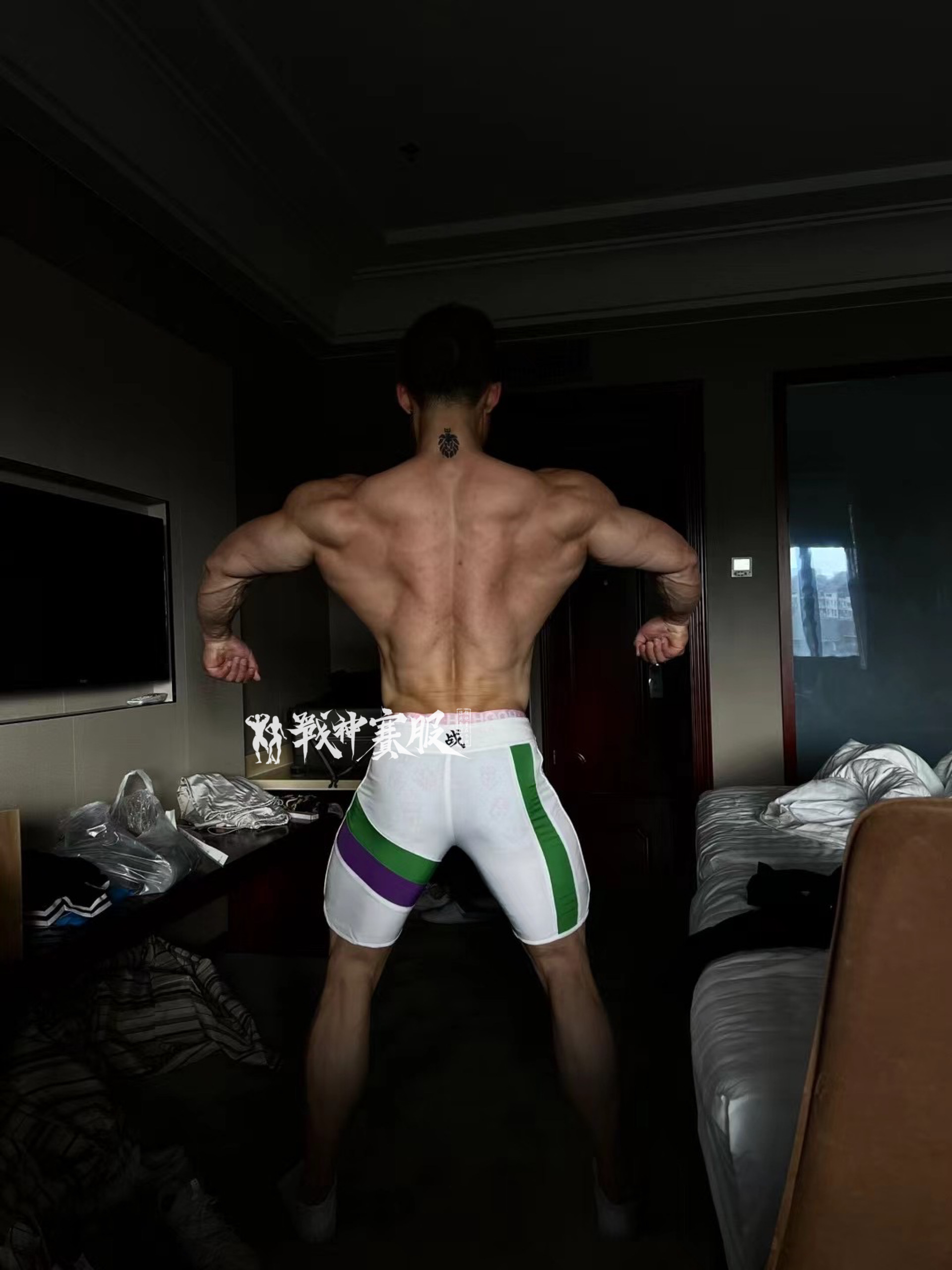 MP111 Boardshorts Custom-Made for Men's Physique ProSuits Jie Luo