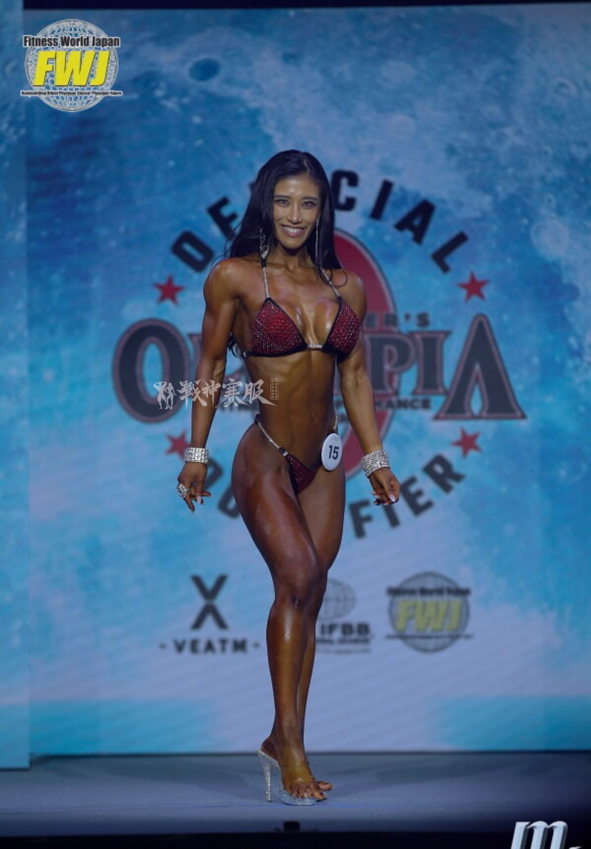 BK2-007 Competition Bikini Custom-Made for Bikini and Wellness ProSuits Amanda Lam