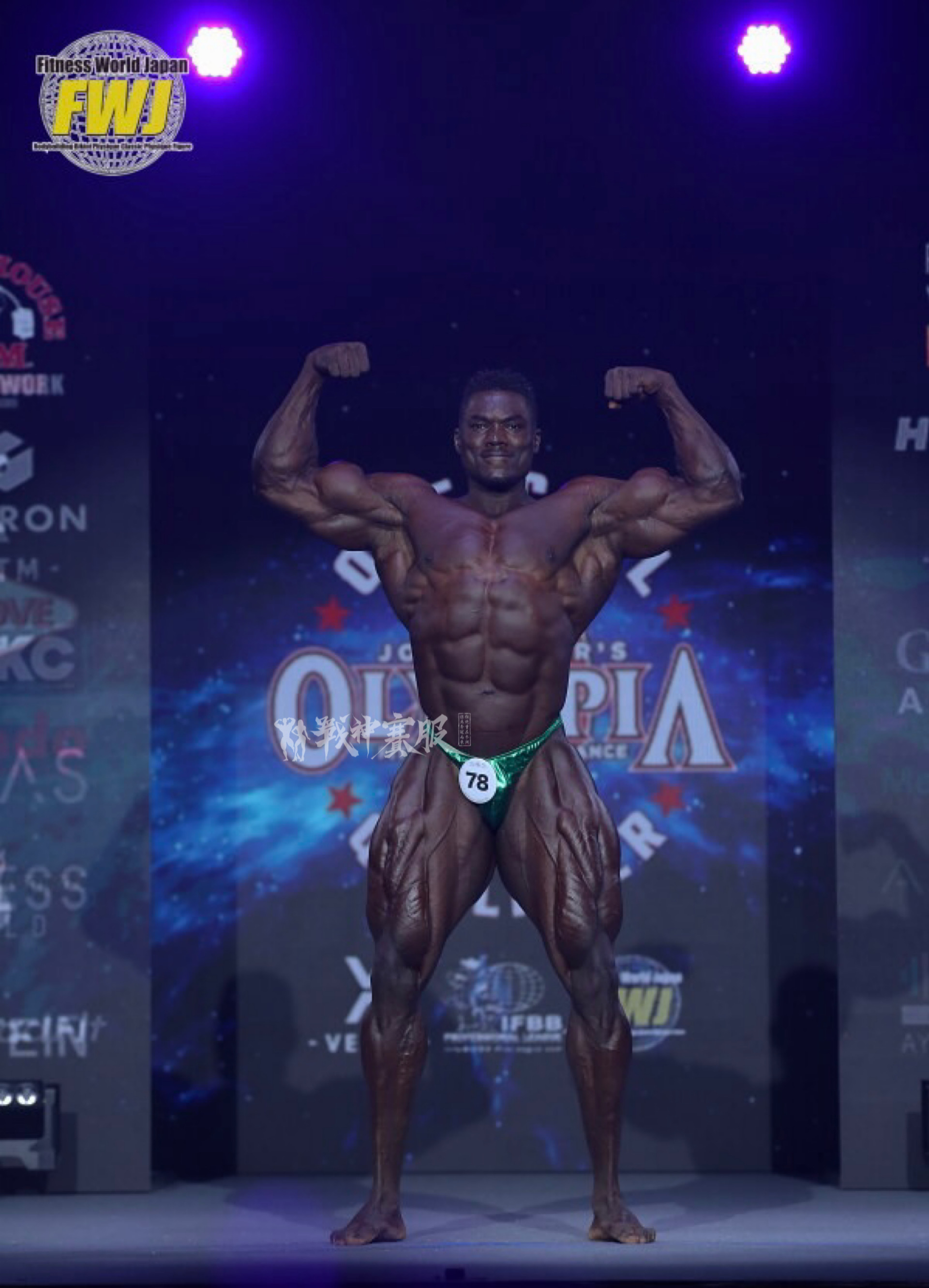 BB-K3 "Grass" Posing Trunk for Bodybuilding ProSuits Hongcheng Zhao