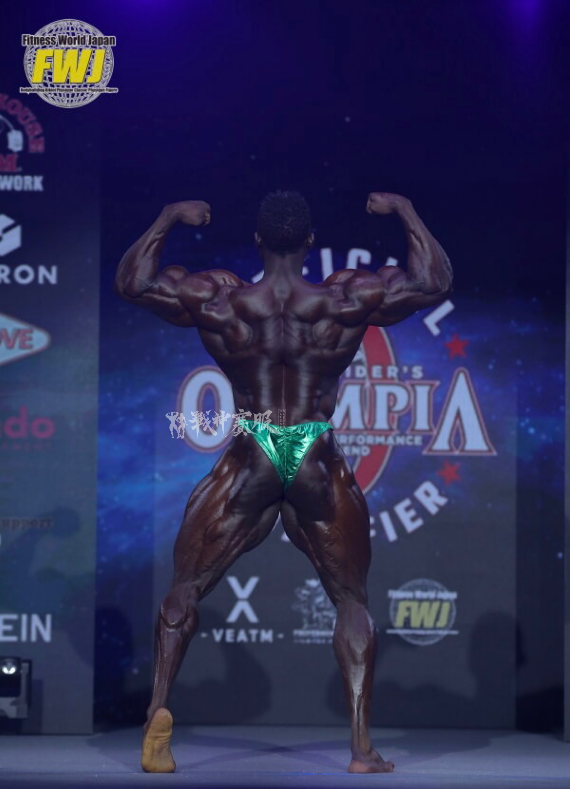 BB-K3 "Grass" Posing Trunk for Bodybuilding ProSuits Hongcheng Zhao