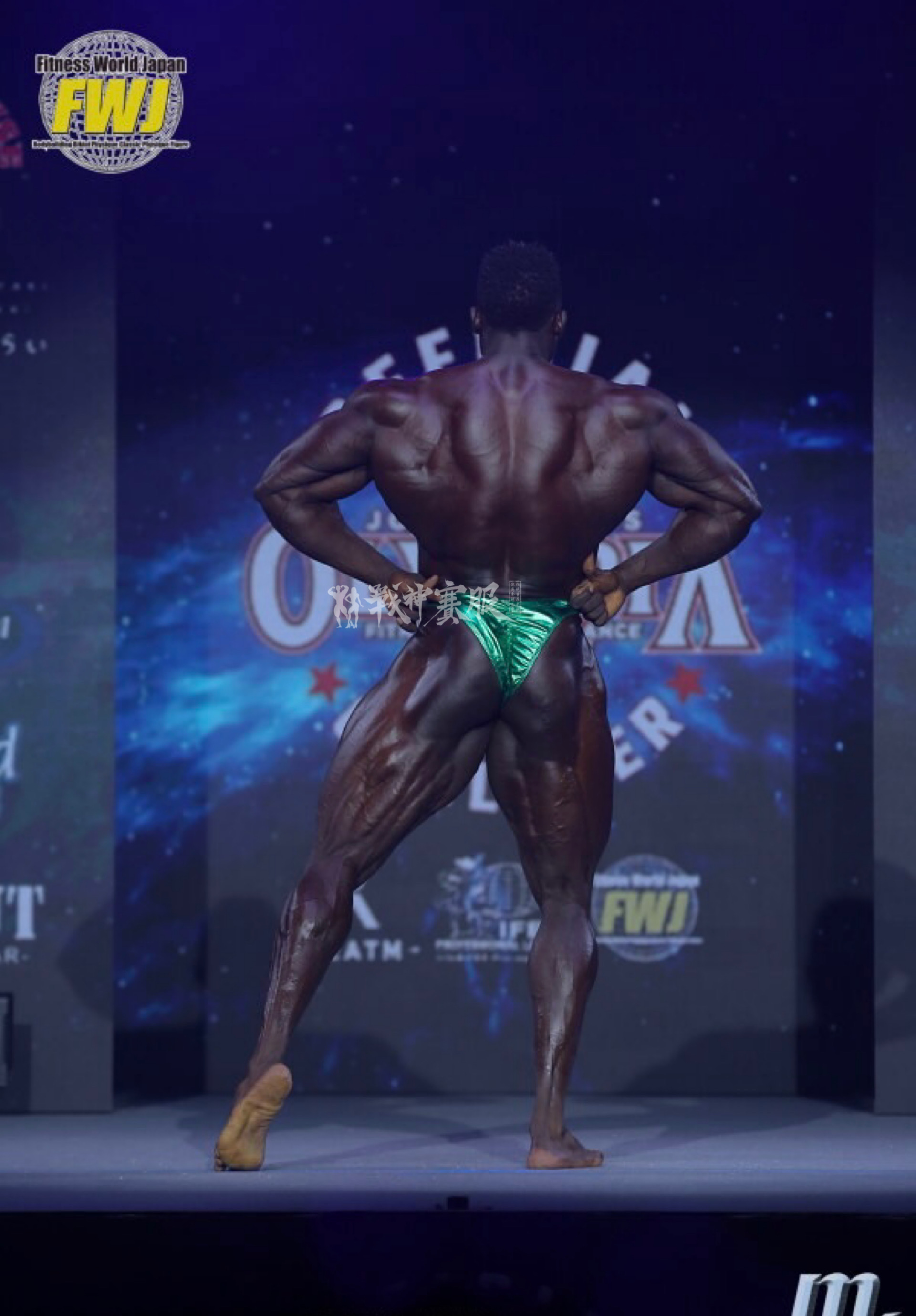 BB-K3 "Grass" Posing Trunk for Bodybuilding ProSuits Hongcheng Zhao