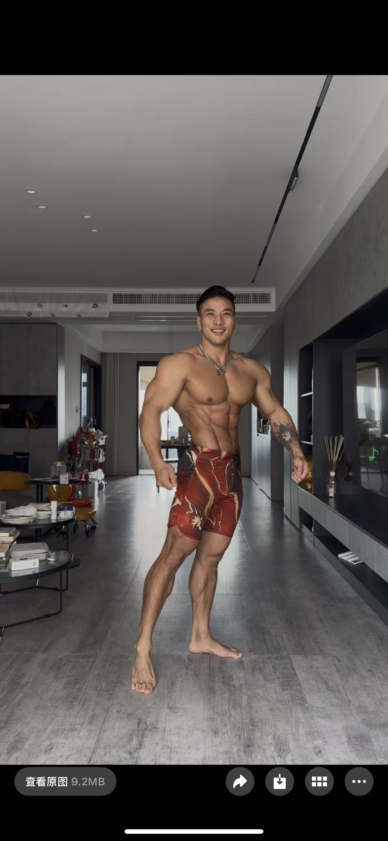 MP191 "Sand & Marble" Boardshorts SML for Men's Physique ProSuits Rui Liu
