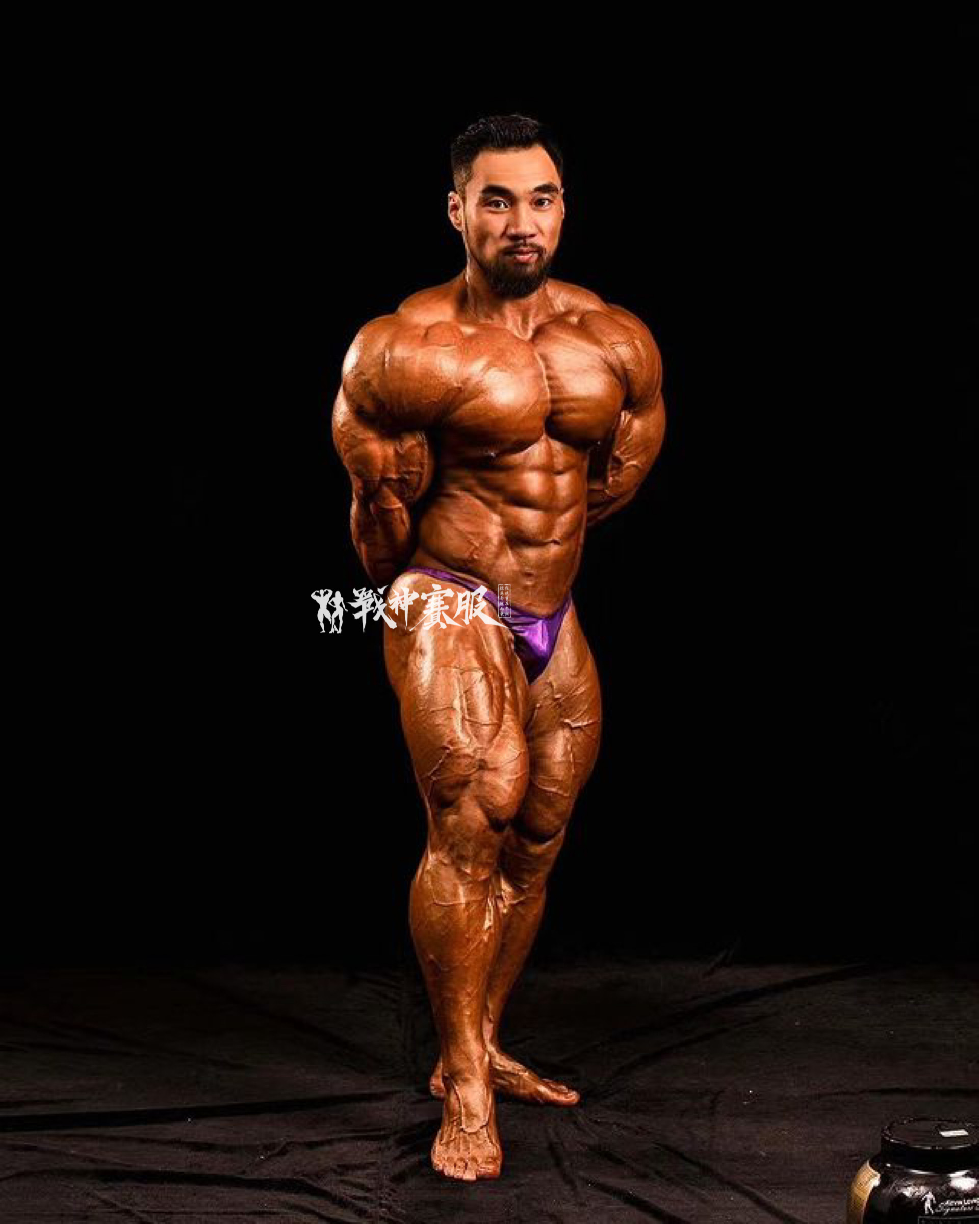 BB-G10 "Electric Purple" Posing Trunk for Bodybuilding ProSuits Yishan Cheng
