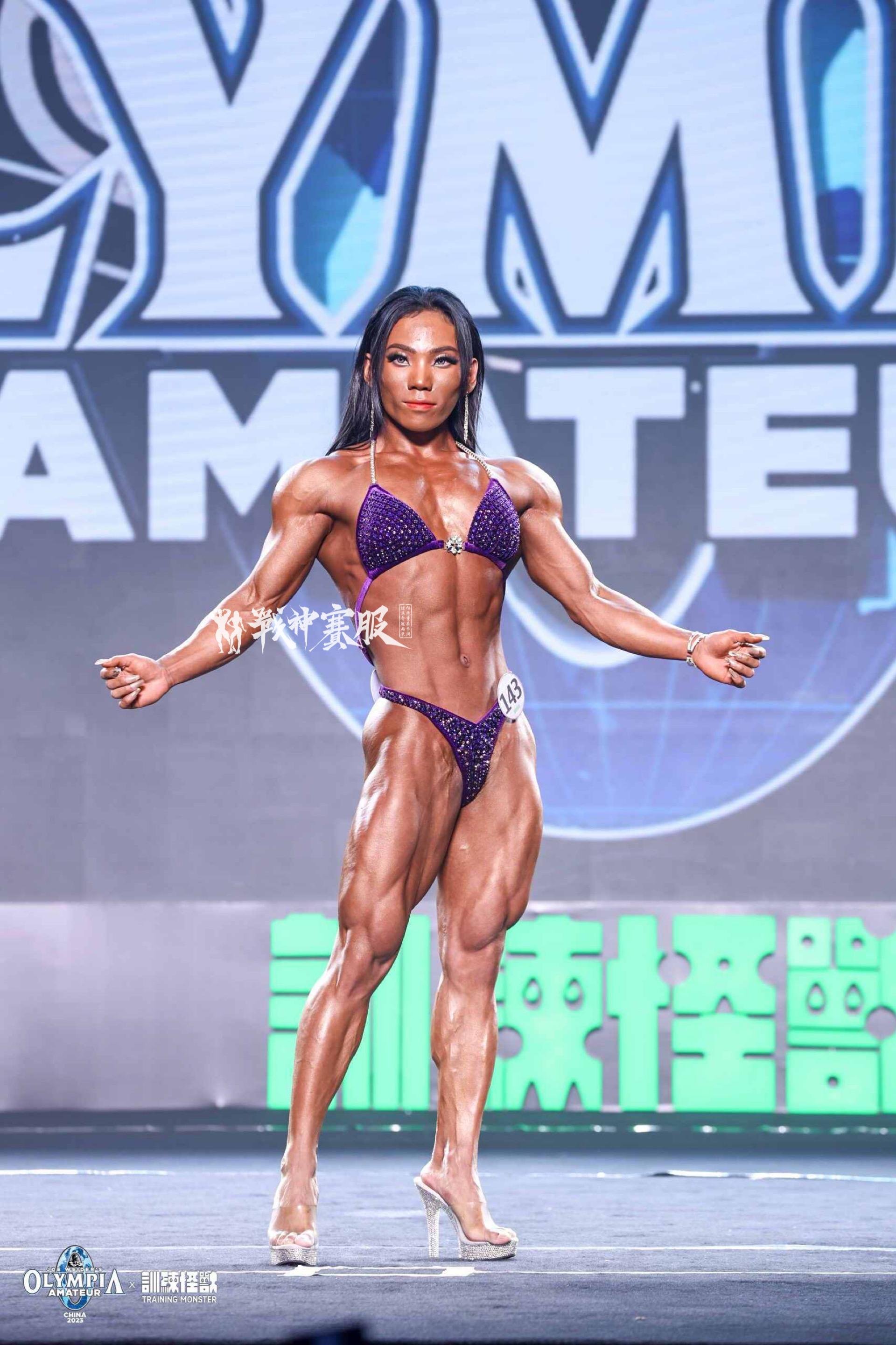 BK4-012 Competition Bikini Custom-Made for Bikini and Wellness ProSuits Yinan Zhao