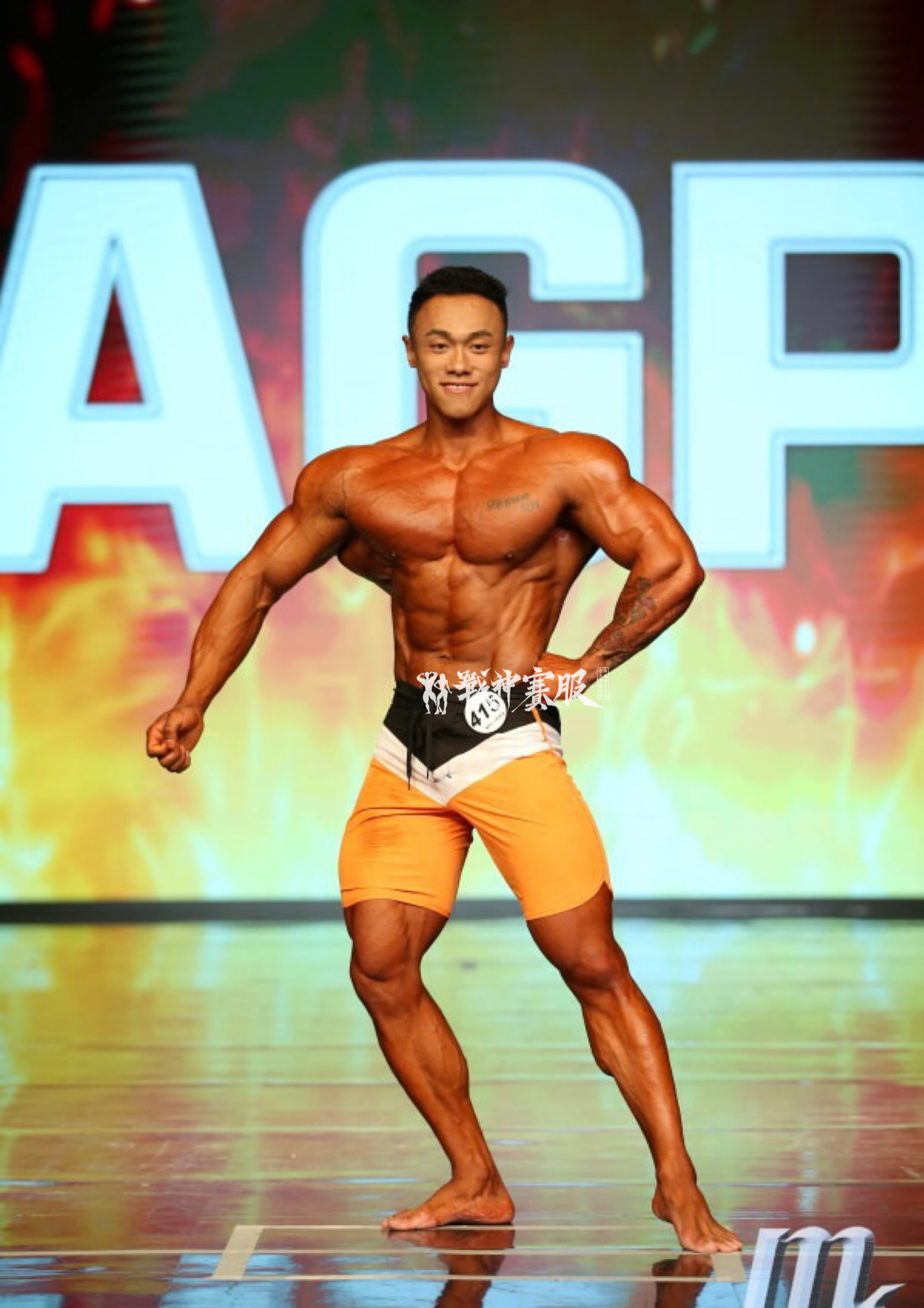 MP119 Boardshorts Custom-Made for Men's Physique ProSuits Renyi Xie