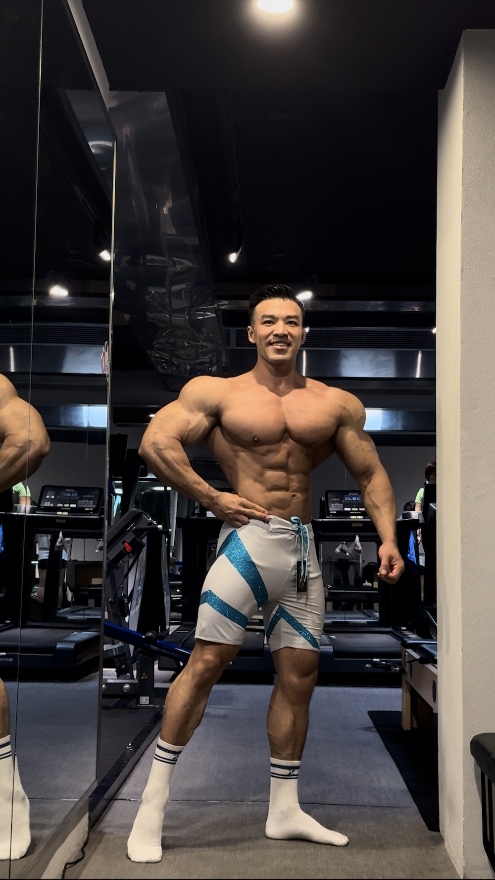 MP204 "Juxian Bling 2" Boardshorts for Men's Physique by ProSuits