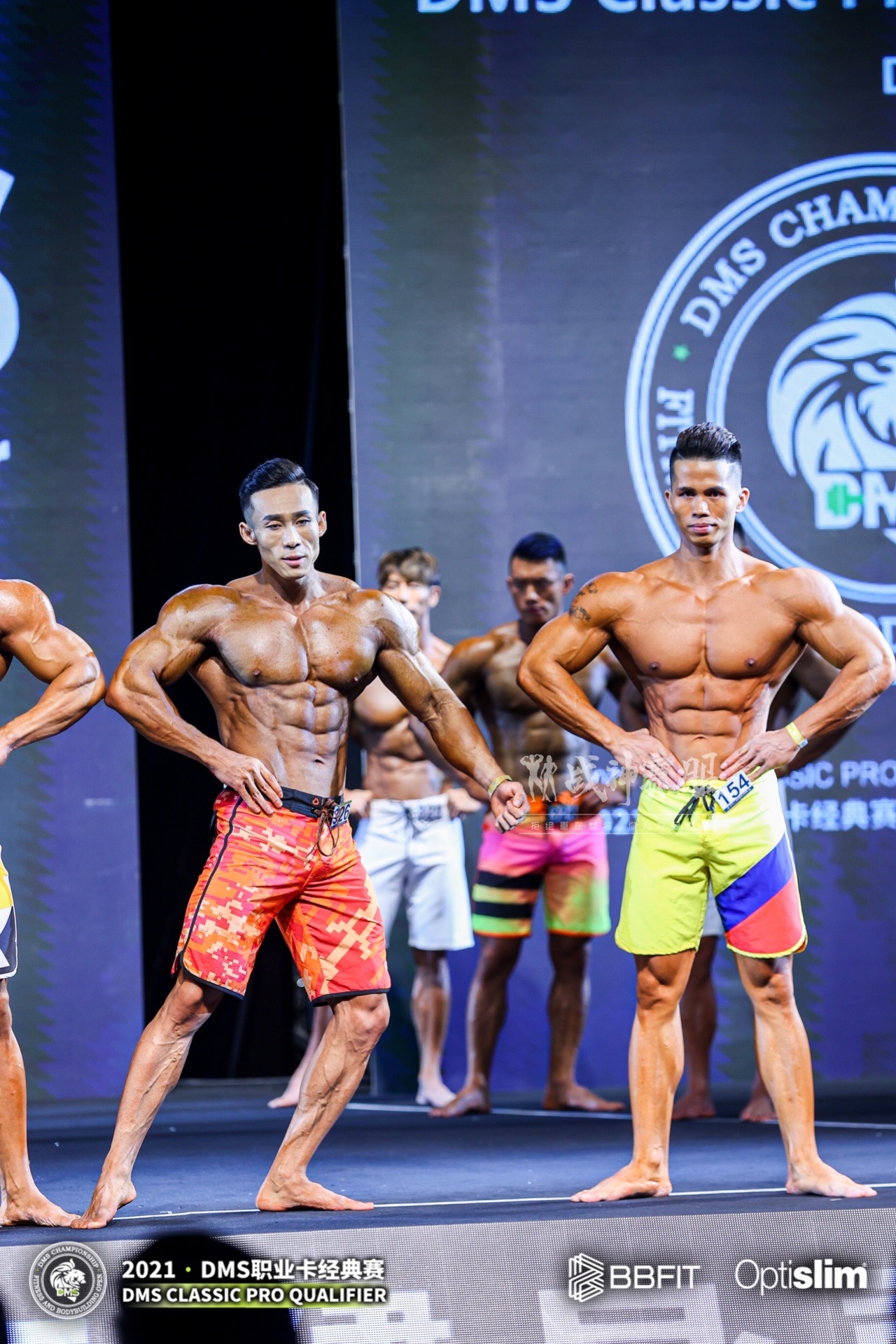 MP078 Boardshorts Custom-Made for Men's Physique ProSuits Xiaolong Hong