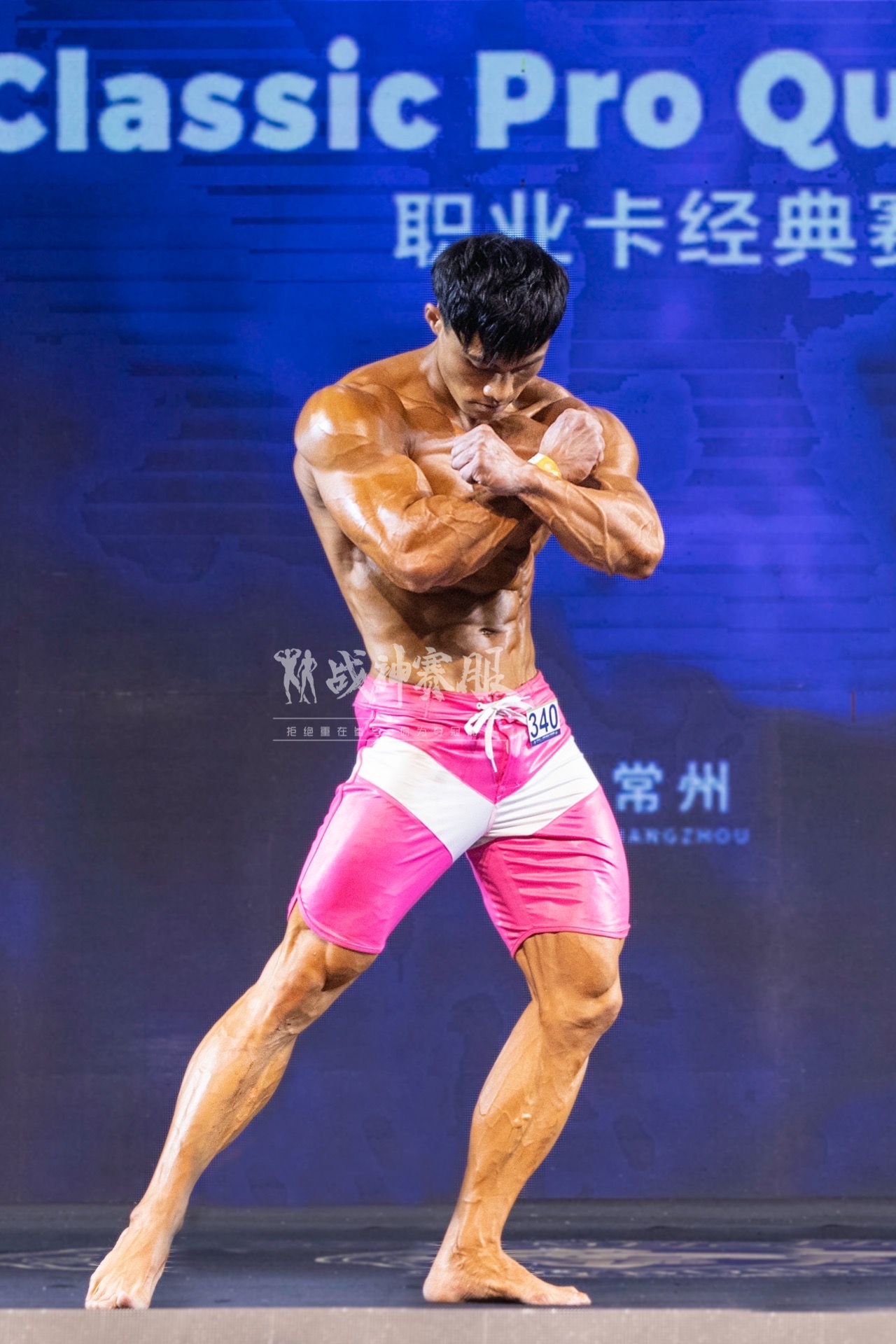 MP058 Boardshorts Custom-Made for Men's Physique ProSuits Jie Luo
