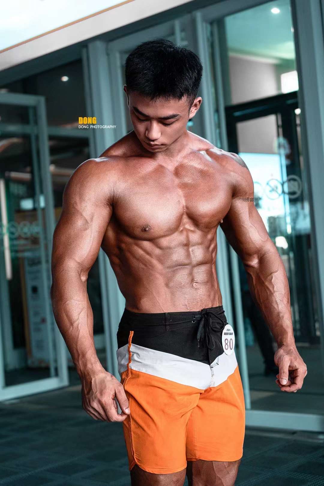 MP119 Boardshorts Custom-Made for Men's Physique ProSuits Renyi Xie