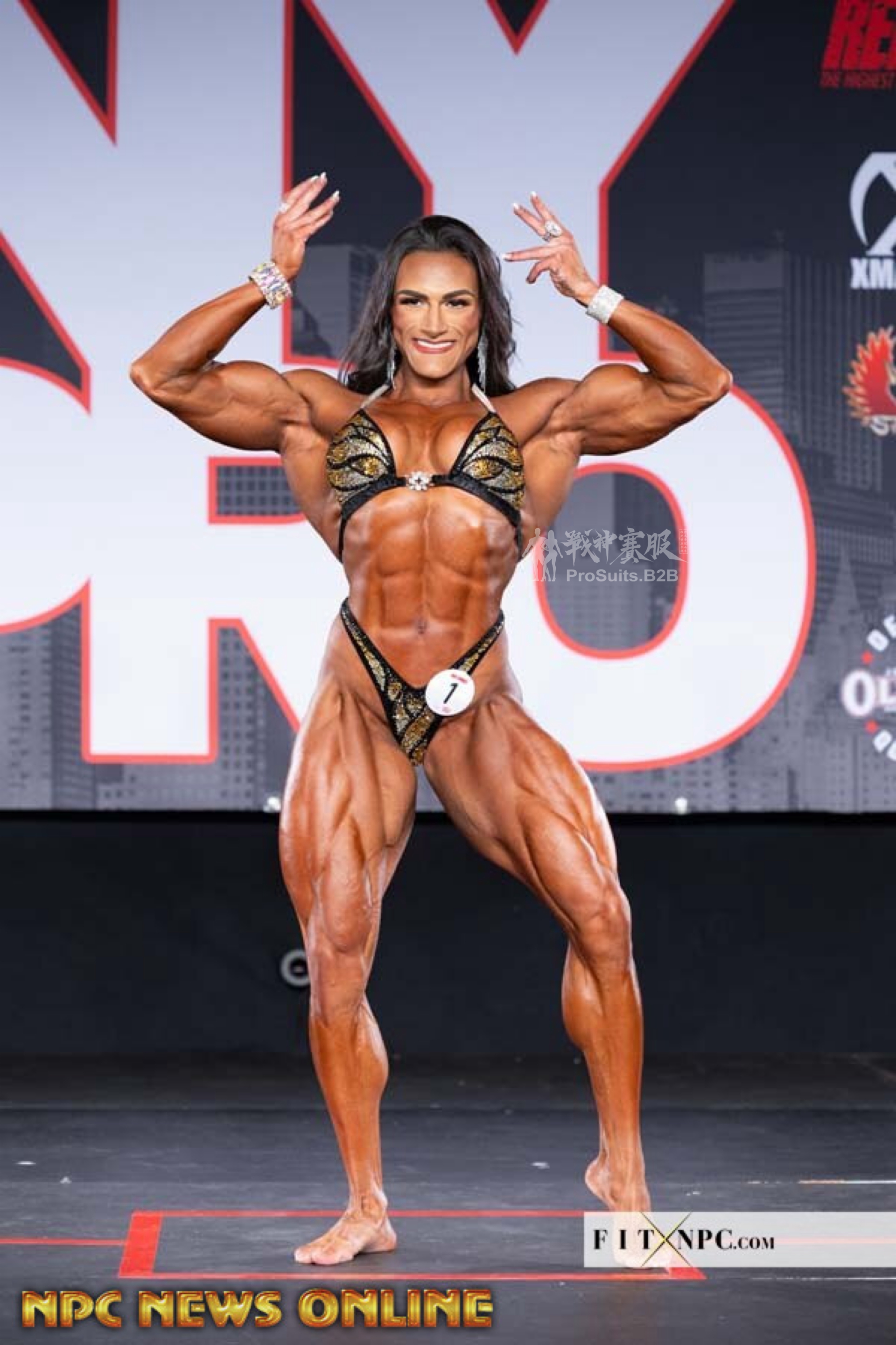 FG3-009 Competition Bikini Custom-Made for Figure/WP/WBB ProSuits Natalia Coelho