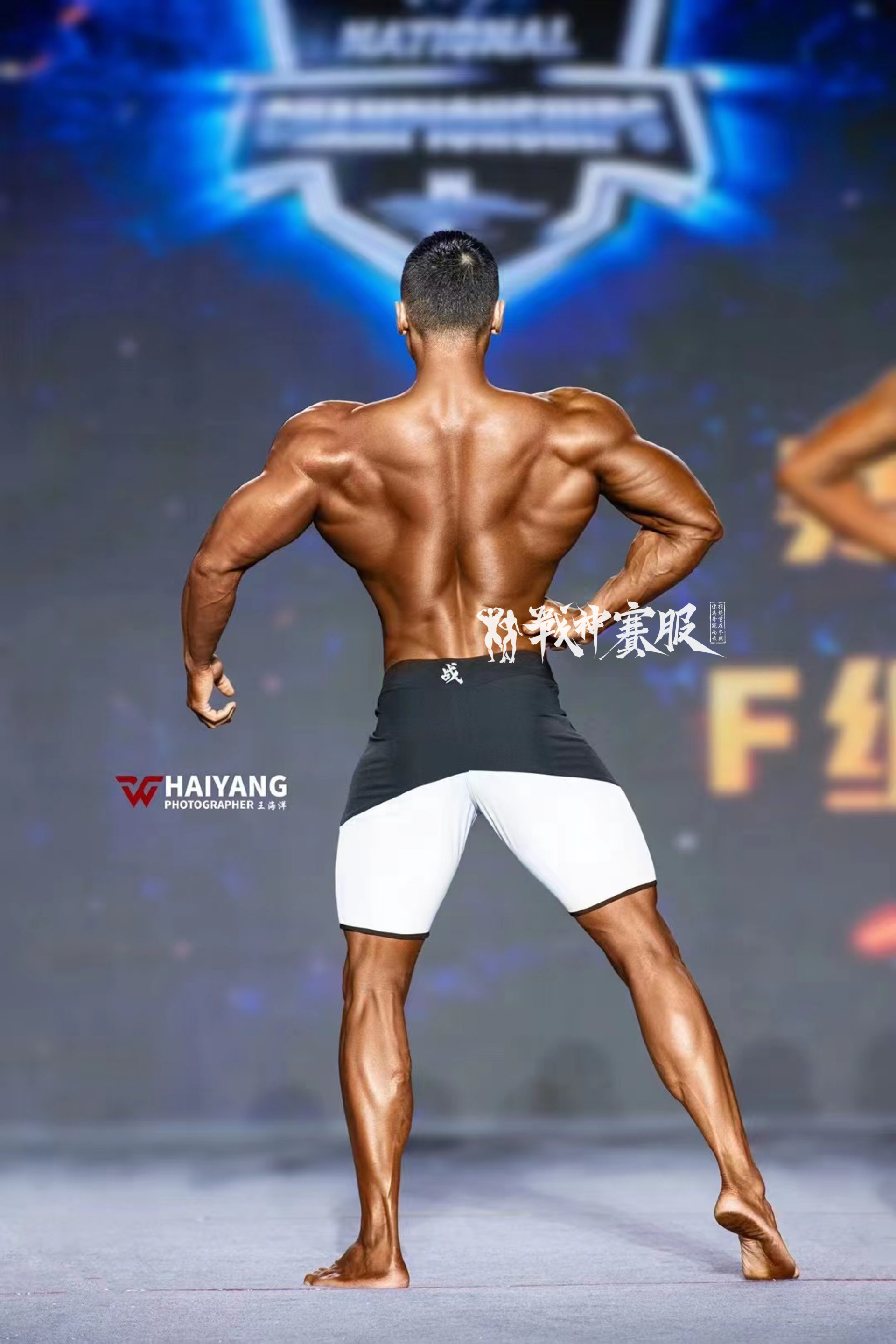 MP118 Boardshorts Custom-Made for Men's Physique ProSuits Chenlong Wu