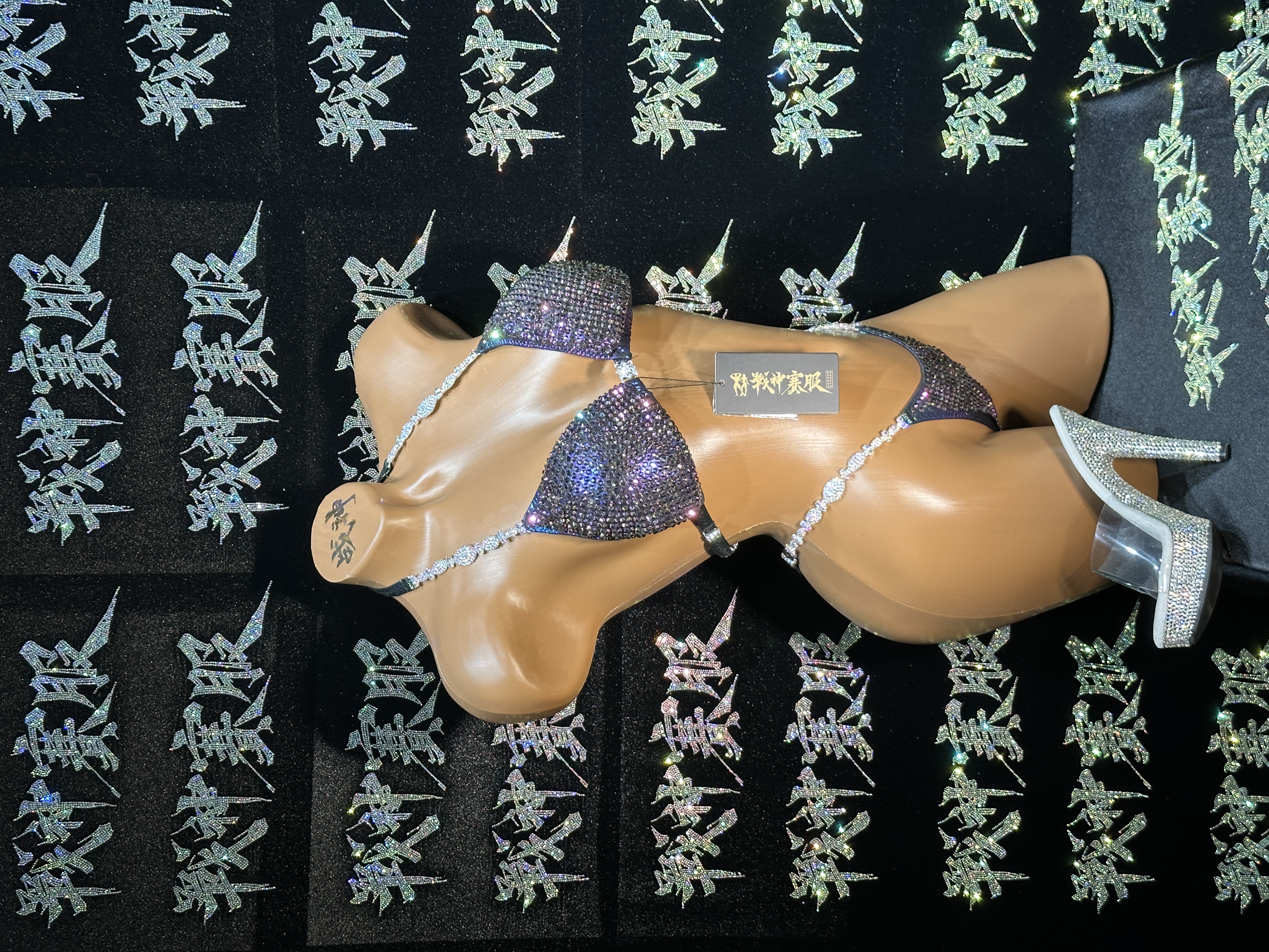 BK1-065 Crystalized Suits for Bikini Competitions