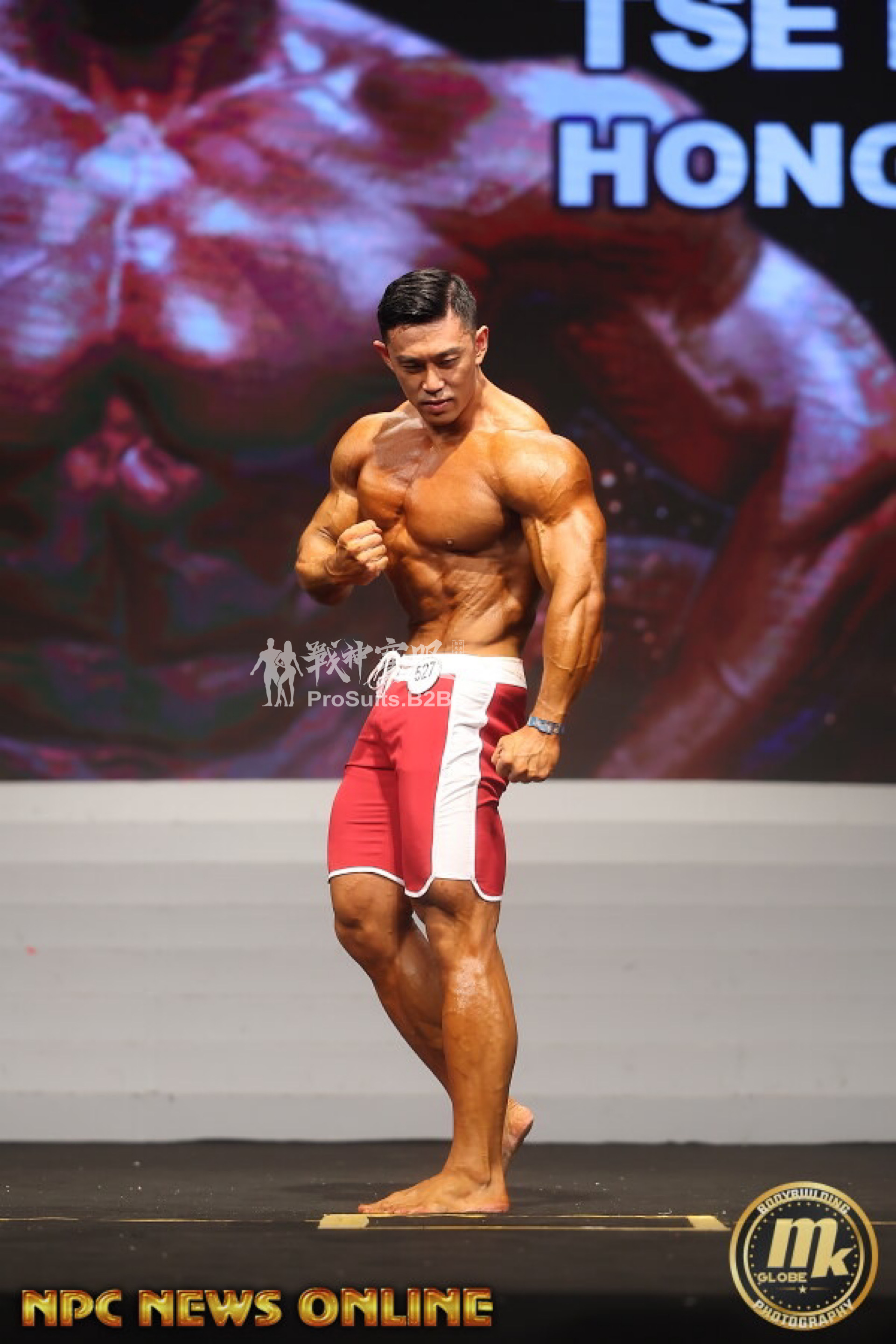 MP131 Boardshorts Custom-Made for Men's Physique ProSuits Heng Zhao