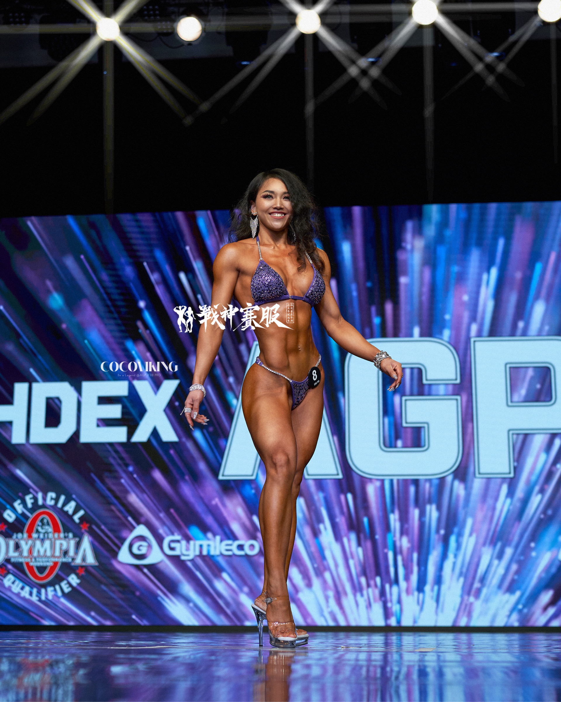 BK4-006 Competition Bikini Custom-Made for Bikini and Wellness ProSuits Jacqueline Rios