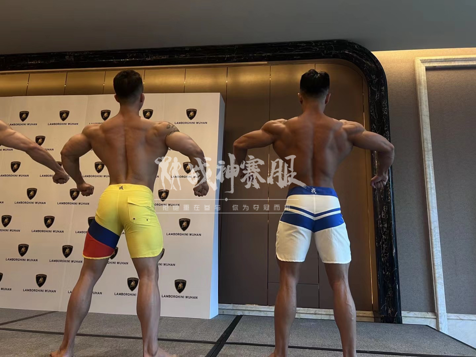 MP078 Boardshorts Custom-Made for Men's Physique ProSuits Xiaolong Hong