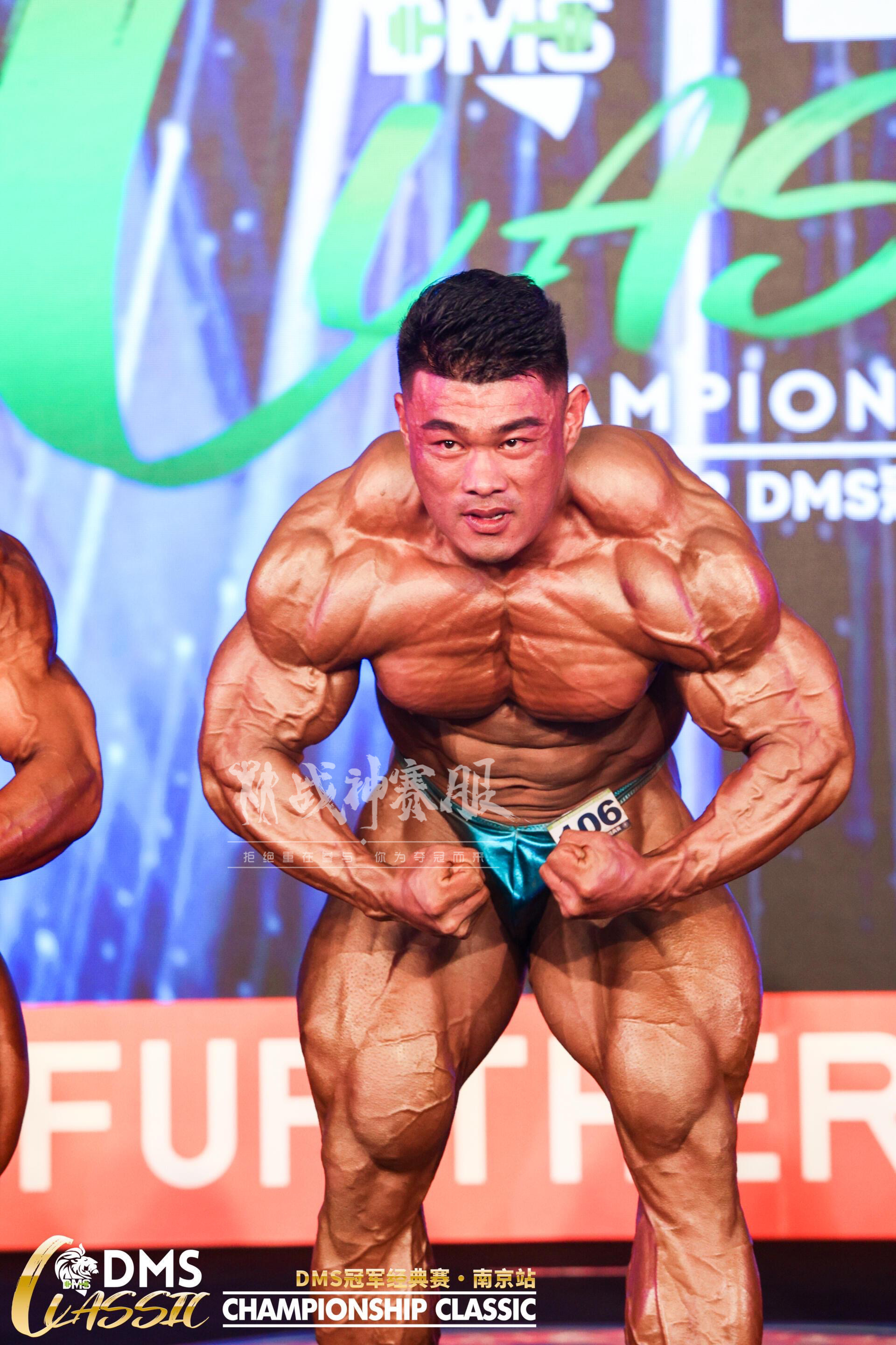 BB-K2 "Turquoise" Posing Trunk for Bodybuilding ProSuits Chenglong Shen