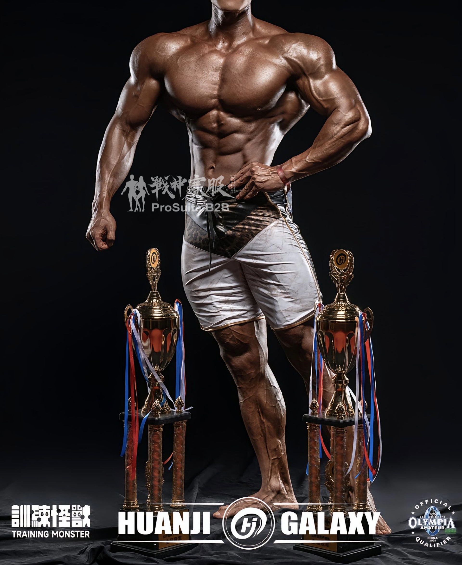 MP160 Boardshorts for Men's Physique by ProSuits