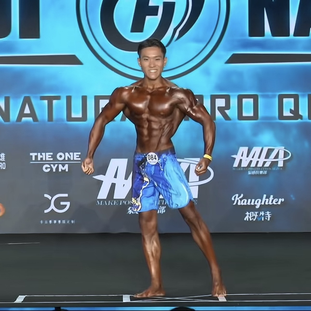 MP198 "Ocean Fire" Boardshorts for Men's Physique by ProSuits