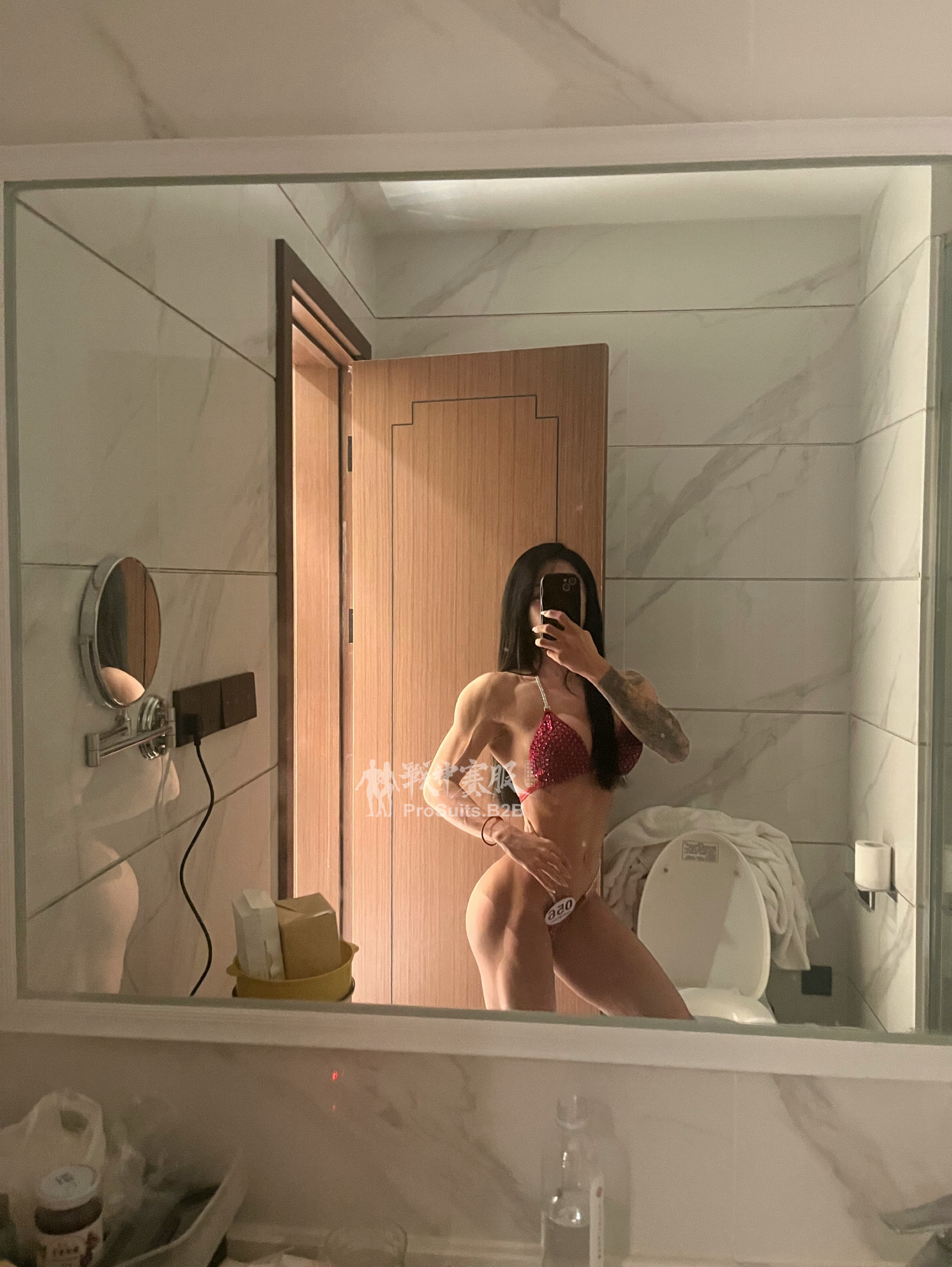 BK2-006 Competition Bikini Custom-Made for Bikini and Wellness ProSuits Yuxin Wang