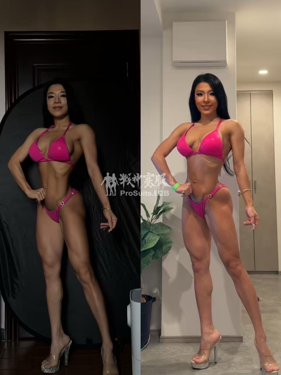 FM-NF “Neon Fuchsia” Competition Bikini Custom-Made for Fit Model ProSuits