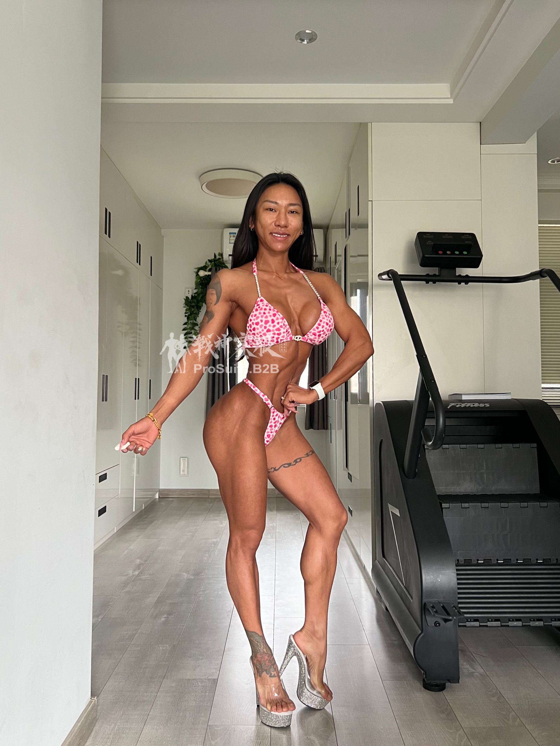 PB-HRS “Hearts” Posing Bikini Custom-Made ProSuits CXX