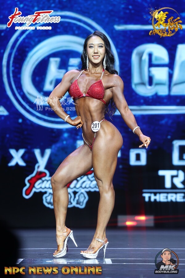 BK1-001 Competition Bikini Custom-Made for Bikini and Wellness ProSuits Yuxin Wang