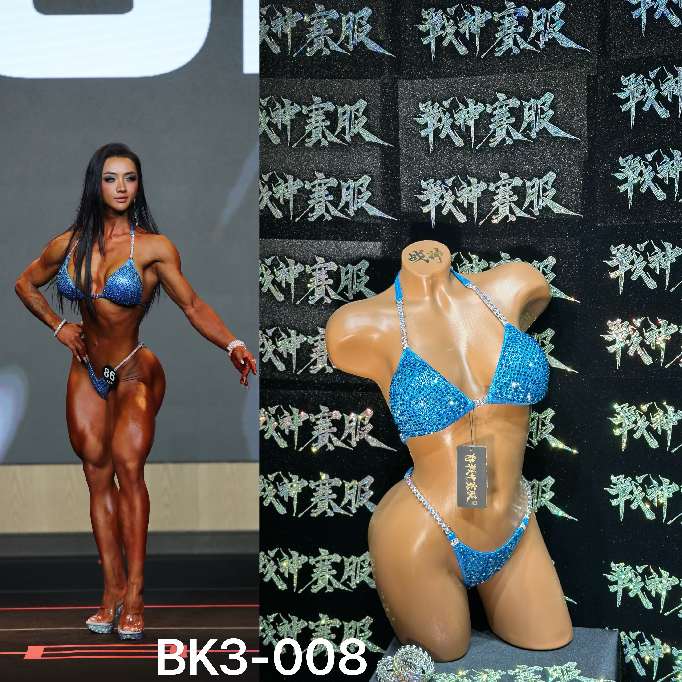 BK3-008 Competition Bikini Custom-Made for Bikini and Wellness by ProSuits