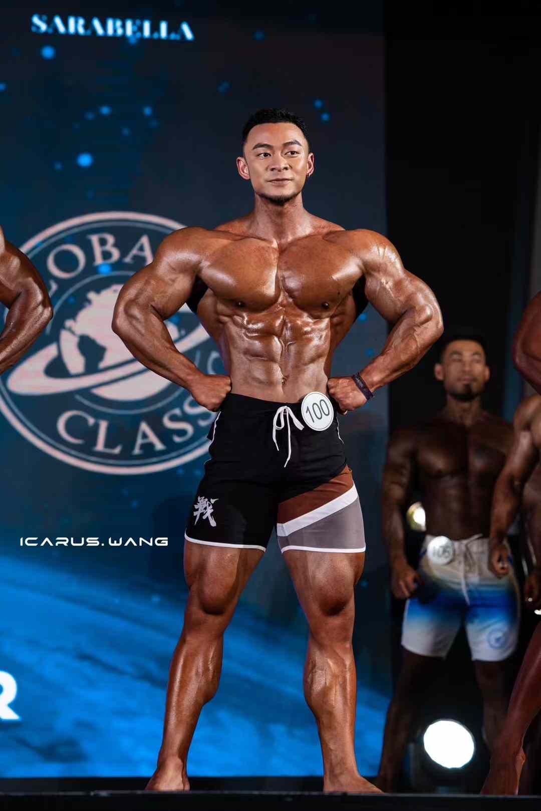 MP041 Boardshorts Custom-Made for Men's Physique ProSuits Heng Zhao