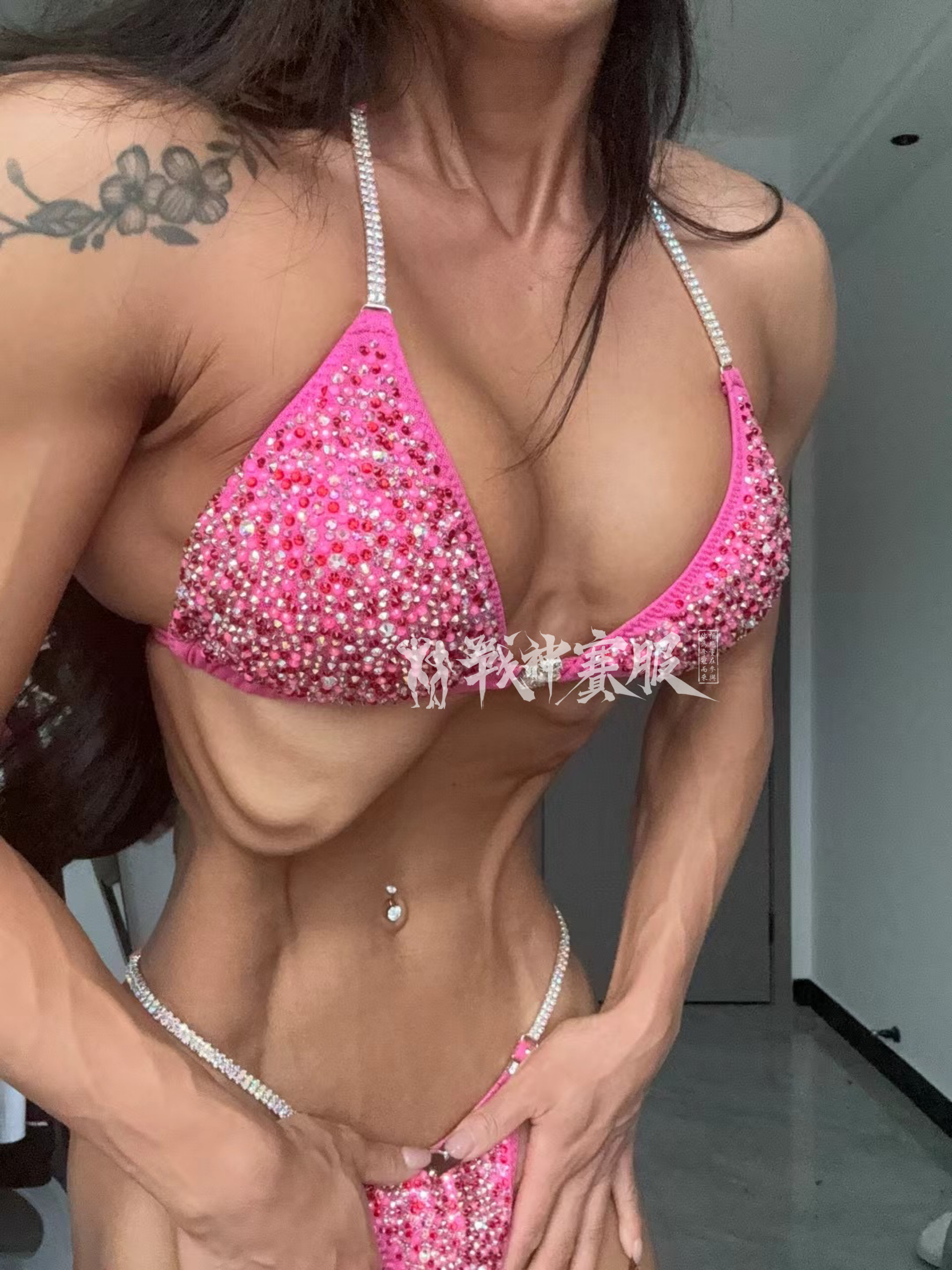 BK6-056  Competition Bikini Custom-Made for Bikini and Wellness ProSuits Xinyi Chen